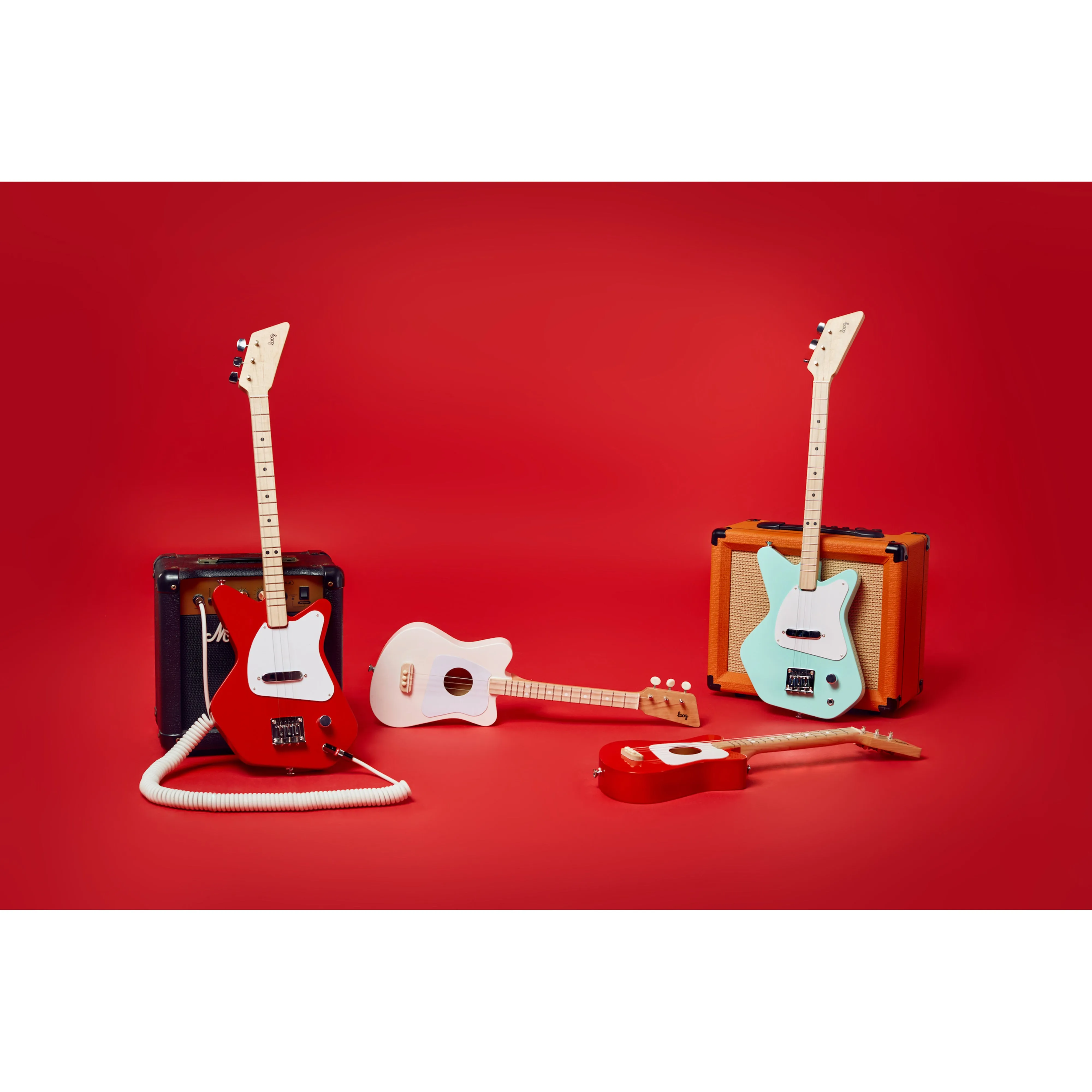 Loog Pro Acoustic Guitar - Red