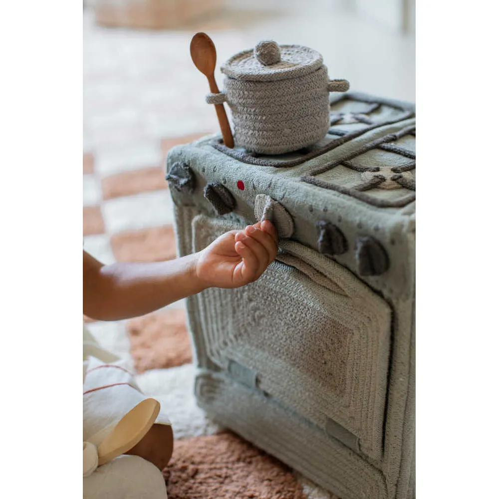 Lorena Canals Kitchen Play Basket Kitchen - 28x30x33cm (Pre-Order; Est. Delivery in 4-8 Weeks)