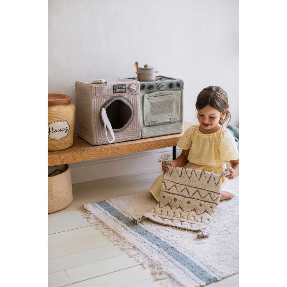 Lorena Canals Kitchen Play Basket Washing Machine - 28x30x33cm
