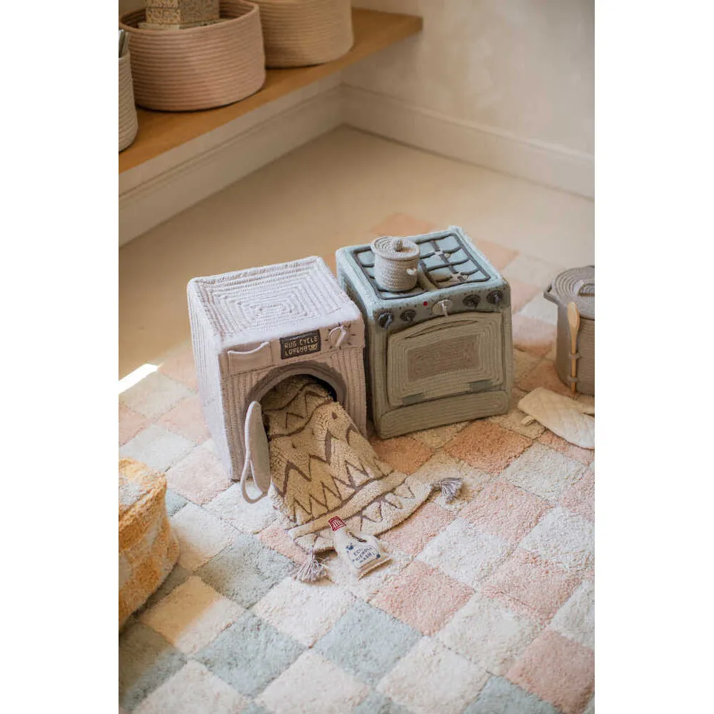 Lorena Canals Kitchen Play Basket Washing Machine - 28x30x33cm