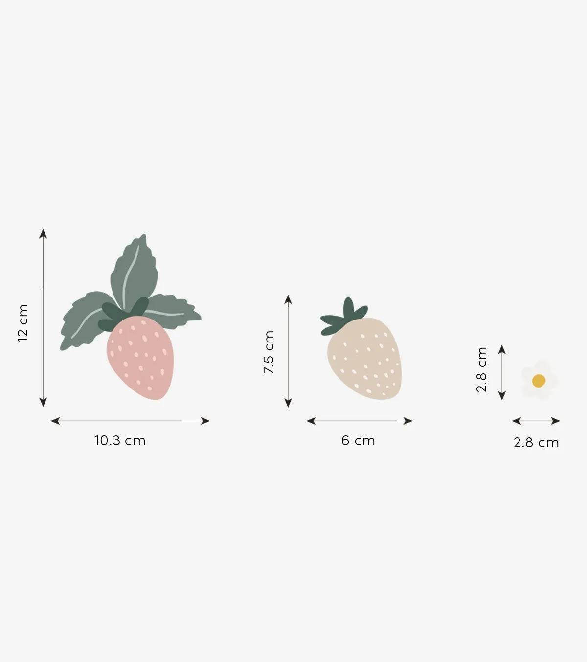 Louise | Wall Decals - Strawberries