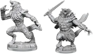 Magic the Gathering Unpainted Miniatures Arlinn Kord & Tovolar