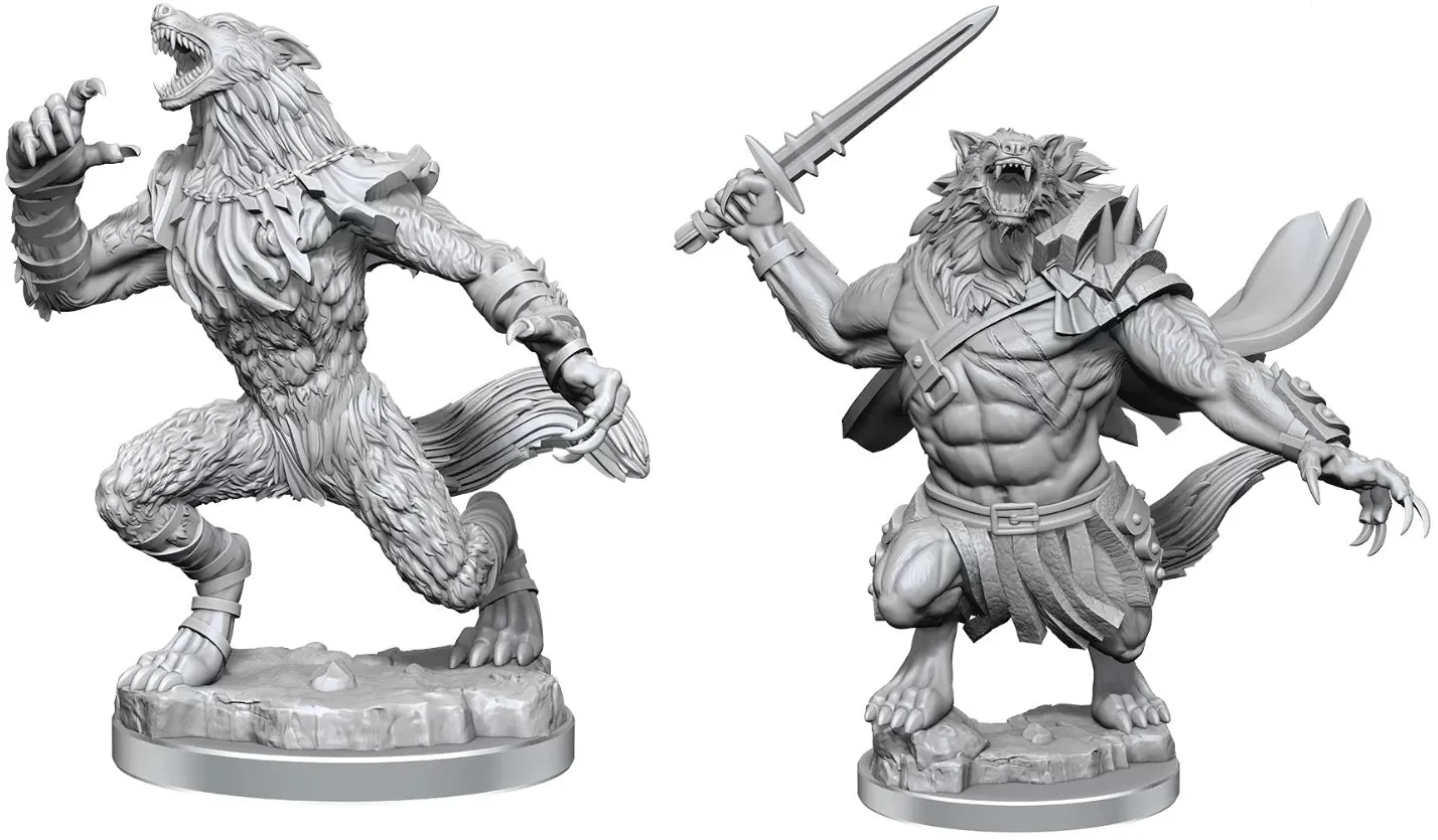 Magic the Gathering Unpainted Miniatures Arlinn Kord & Tovolar