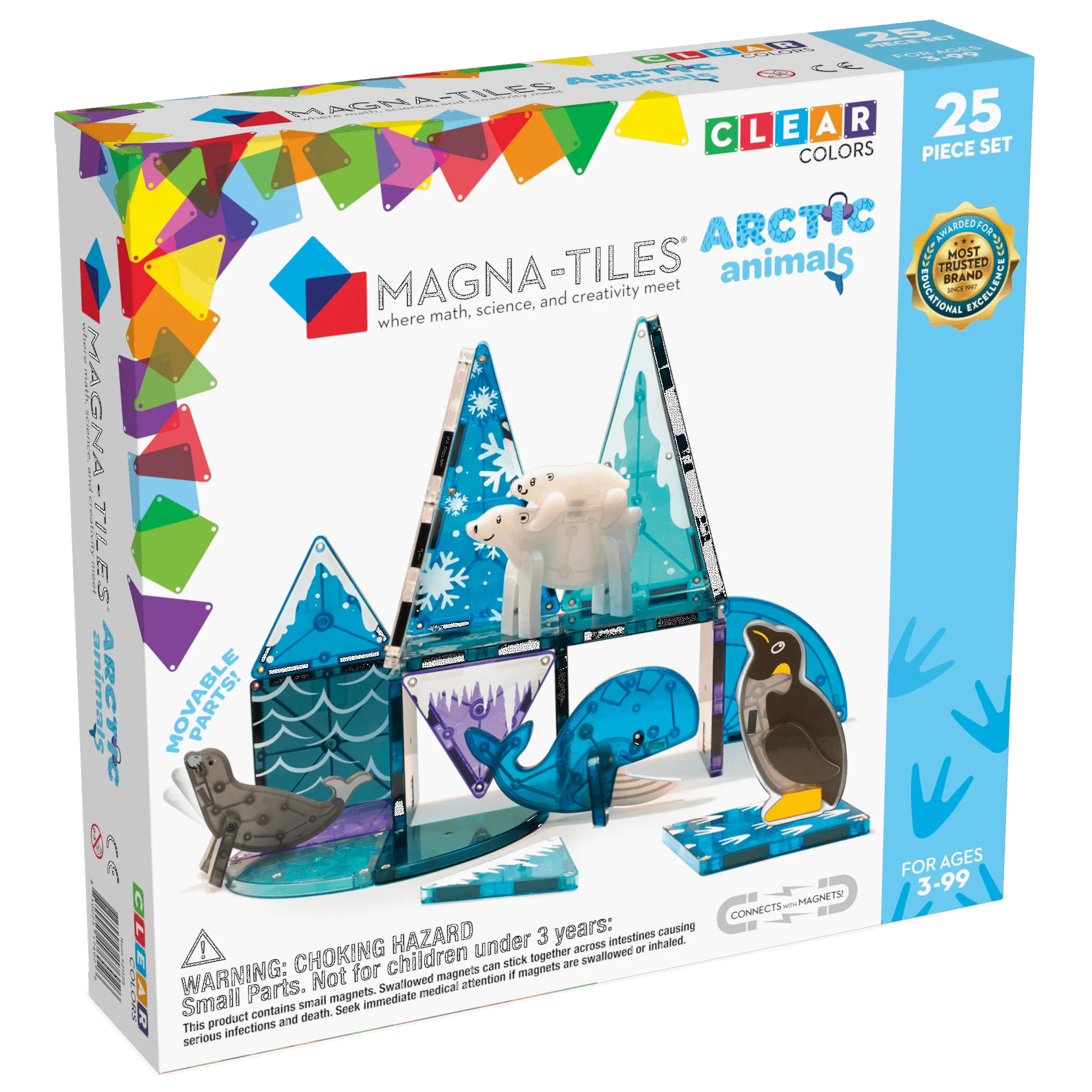 MAGNA-TILES Arctic Animals 25 Piece Set
