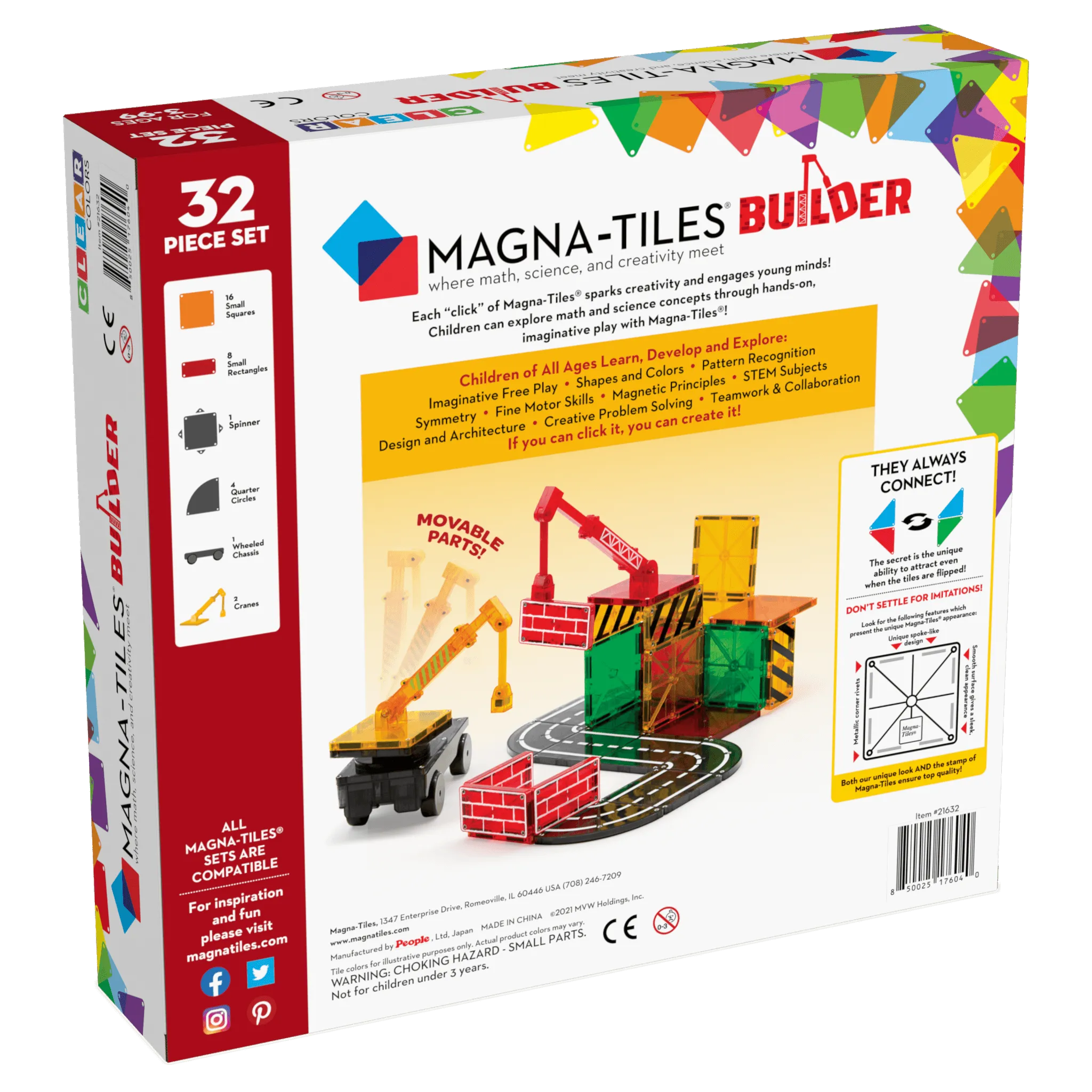 MAGNA-TILES Builder 32 Piece Set