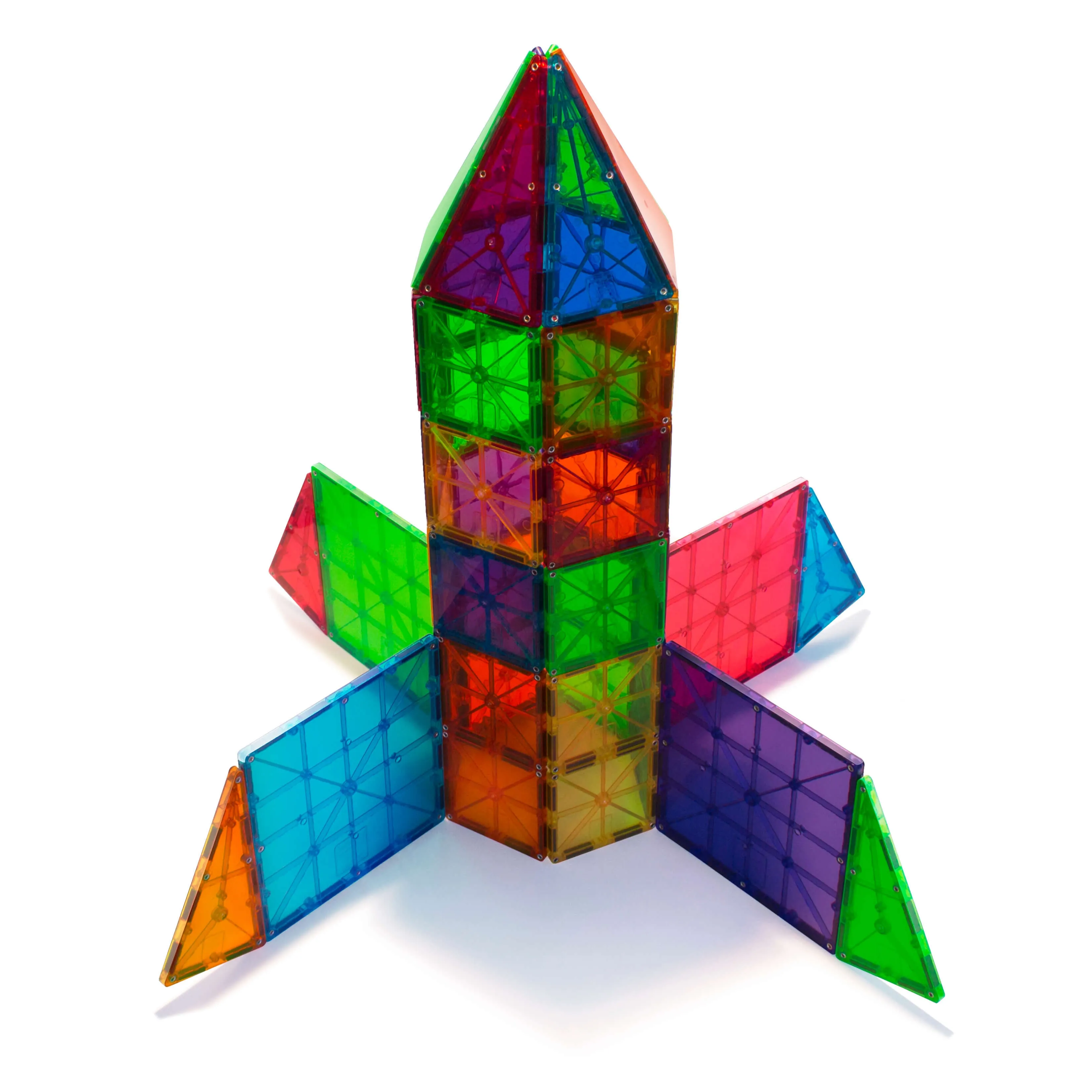 MAGNA-TILES Classic Clear Colors 100-Piece Set