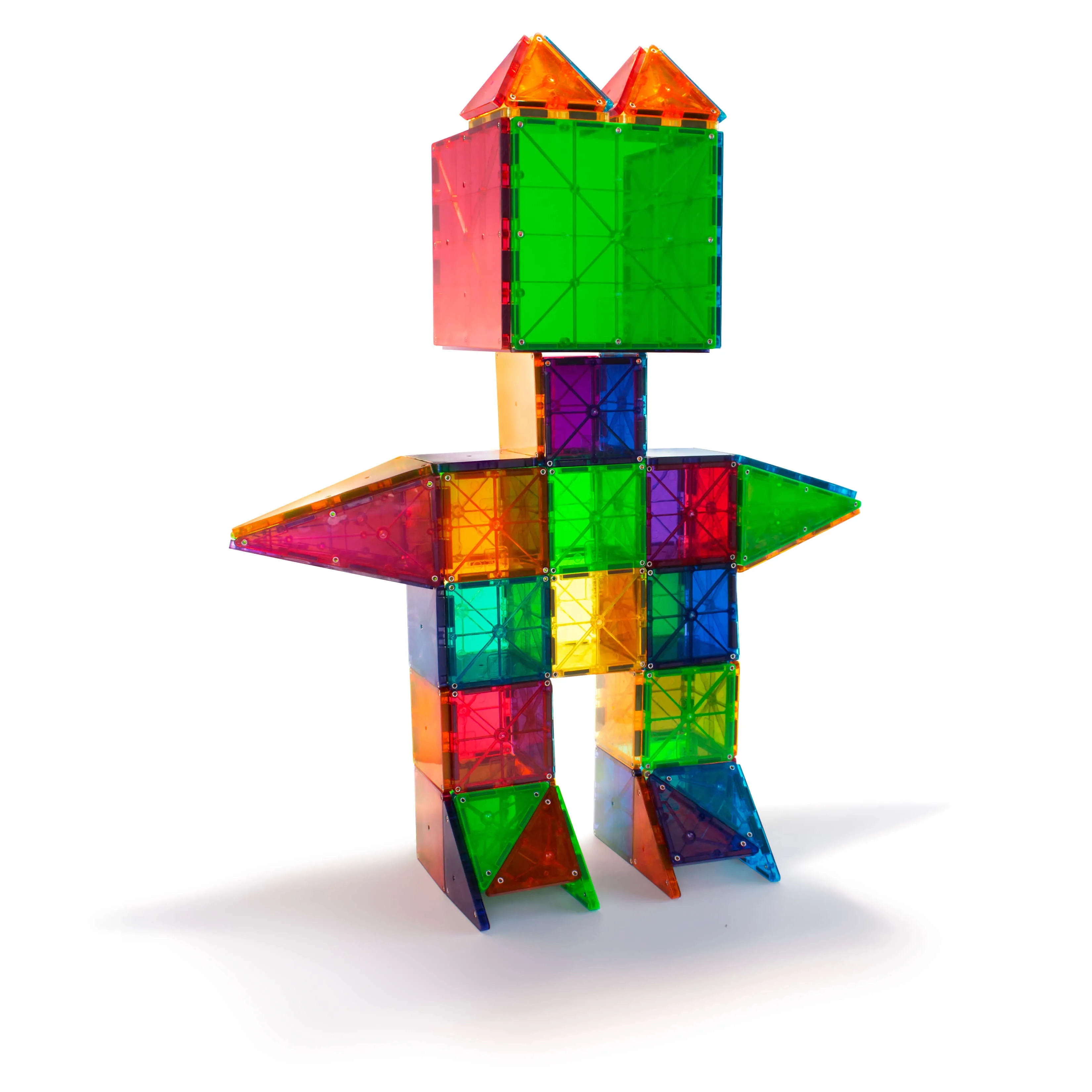 MAGNA-TILES Classic Clear Colors 100-Piece Set