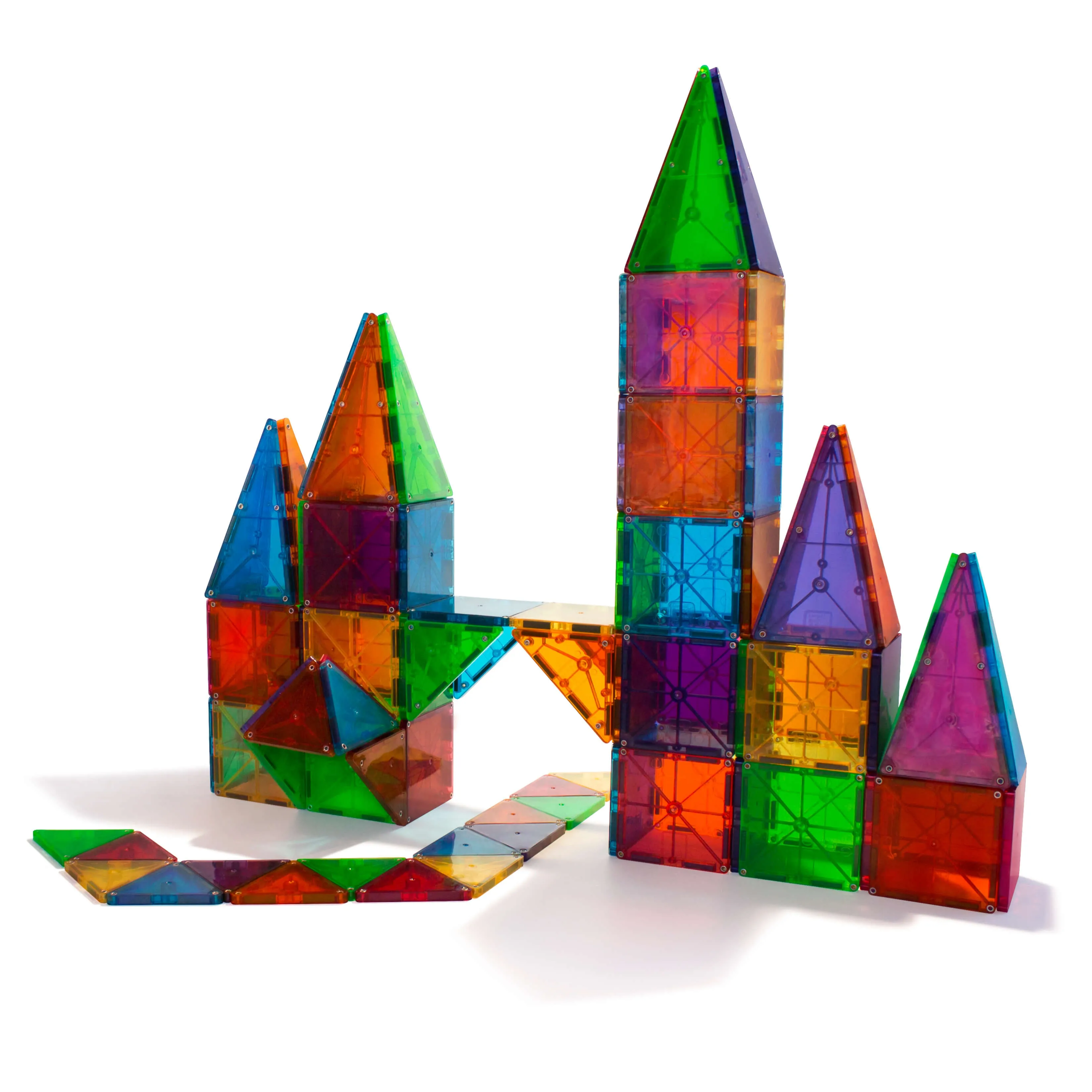 MAGNA-TILES Classic Clear Colors 100-Piece Set