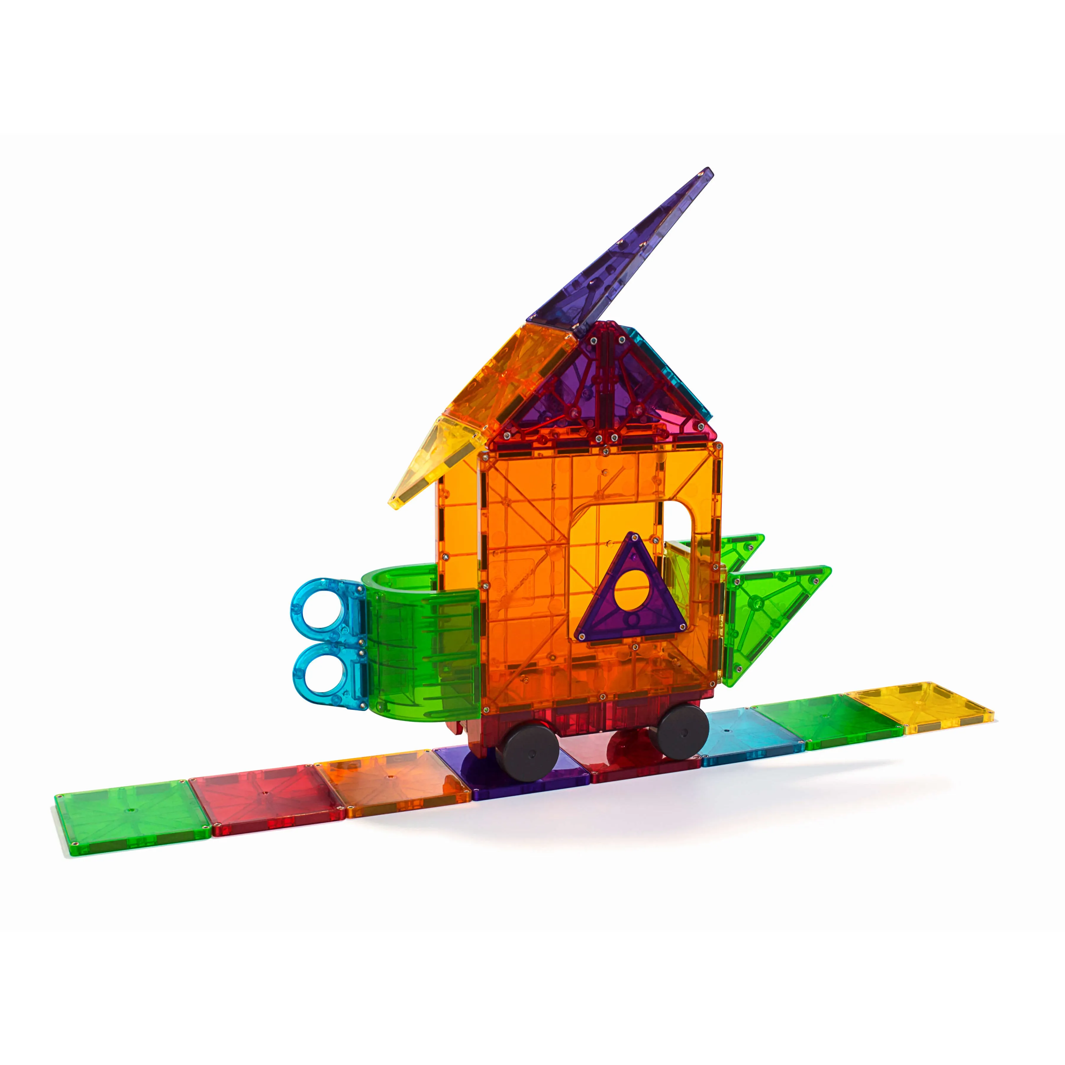 MAGNA-TILES Classic Clear Colors 48-Piece Deluxe Set