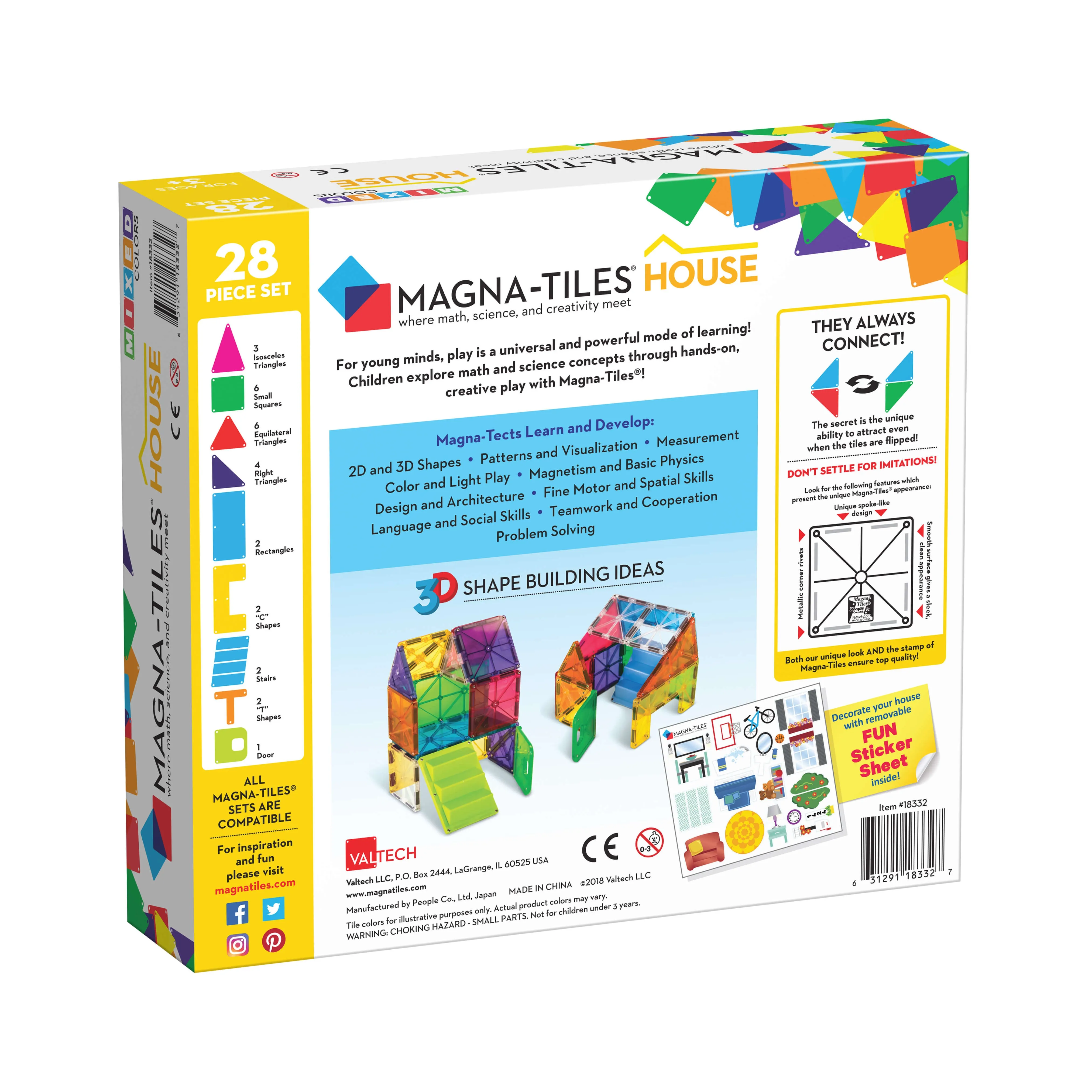 MAGNA-TILES Classic House 28-Piece Set