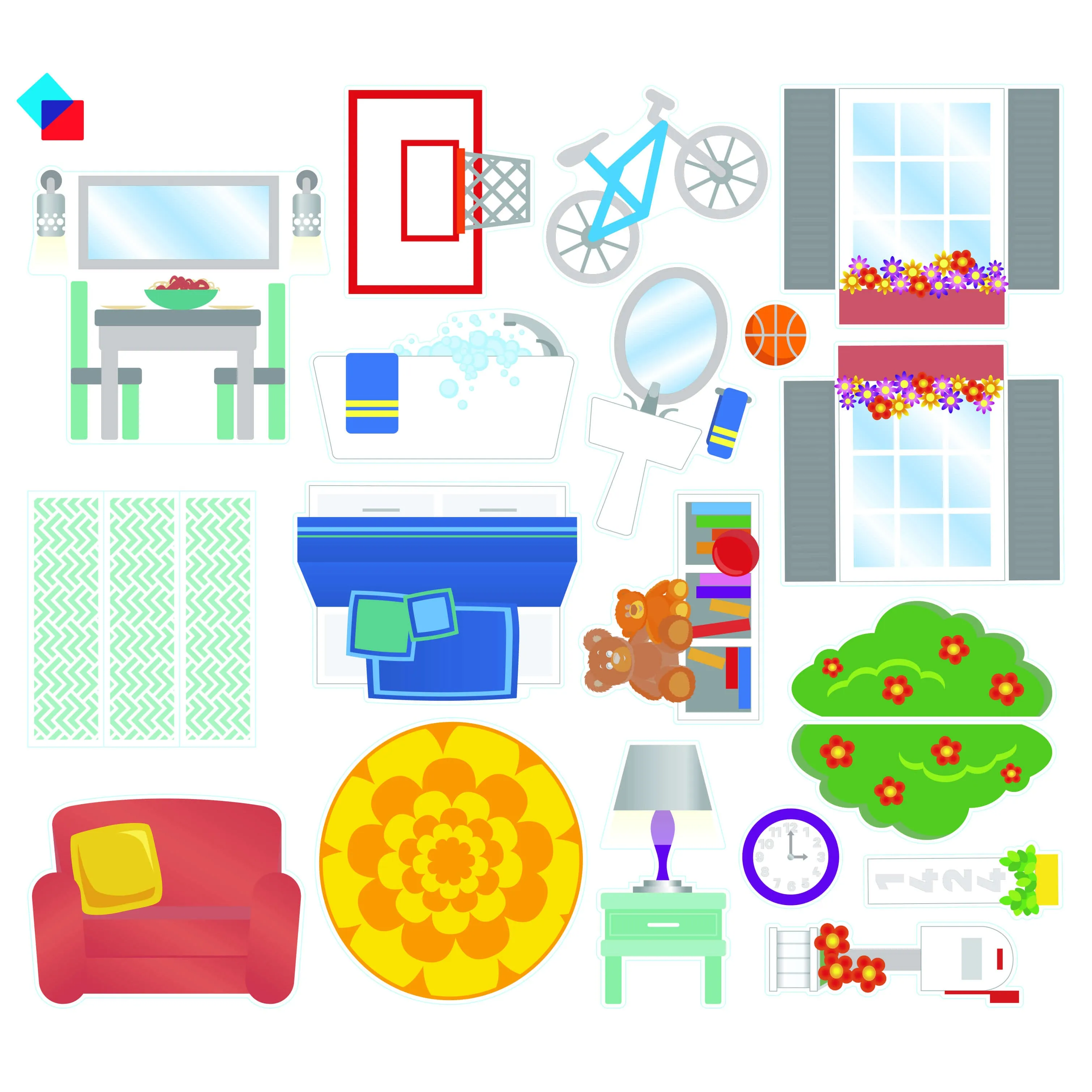 MAGNA-TILES Classic House 28-Piece Set