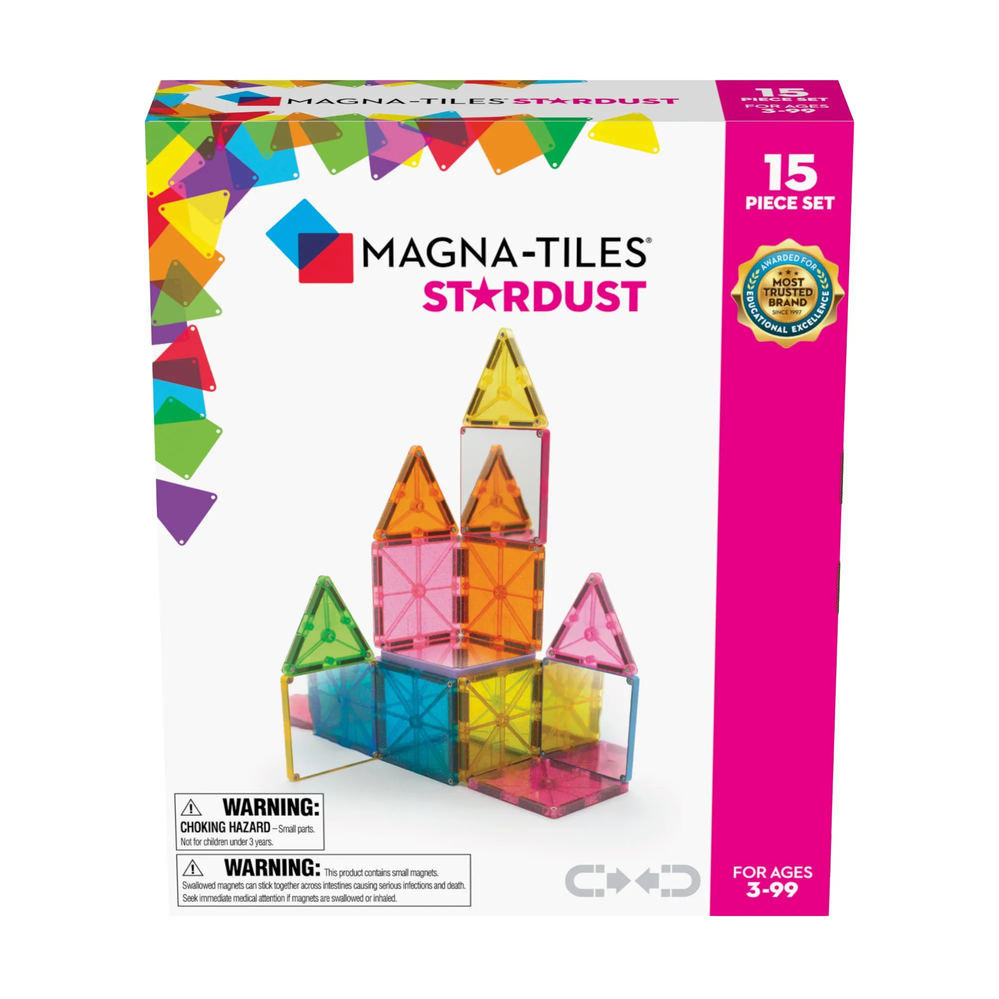 MAGNA-TILES Classic Stardust 15-Piece Set