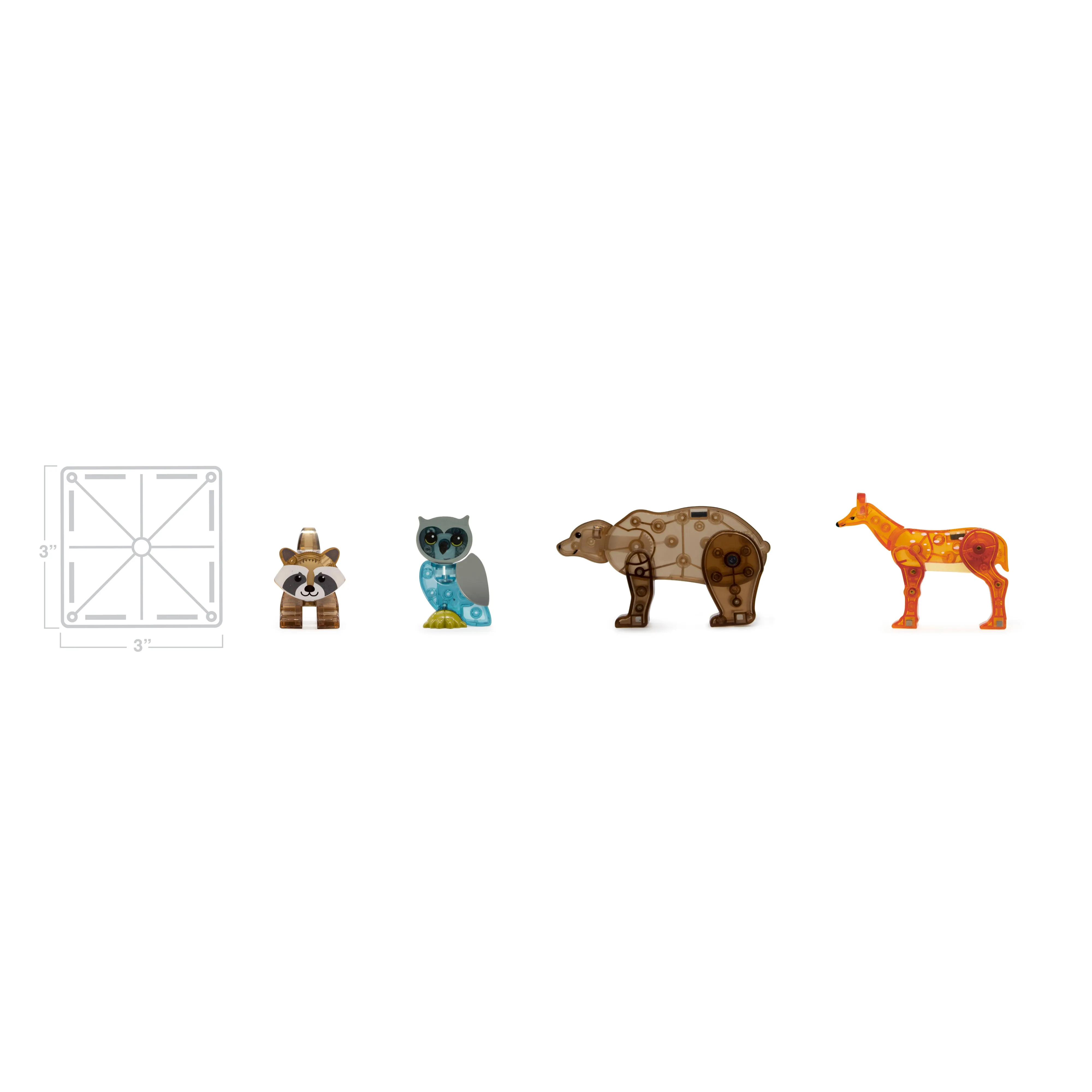 MAGNA-TILES Forest Animals 25-Piece Set