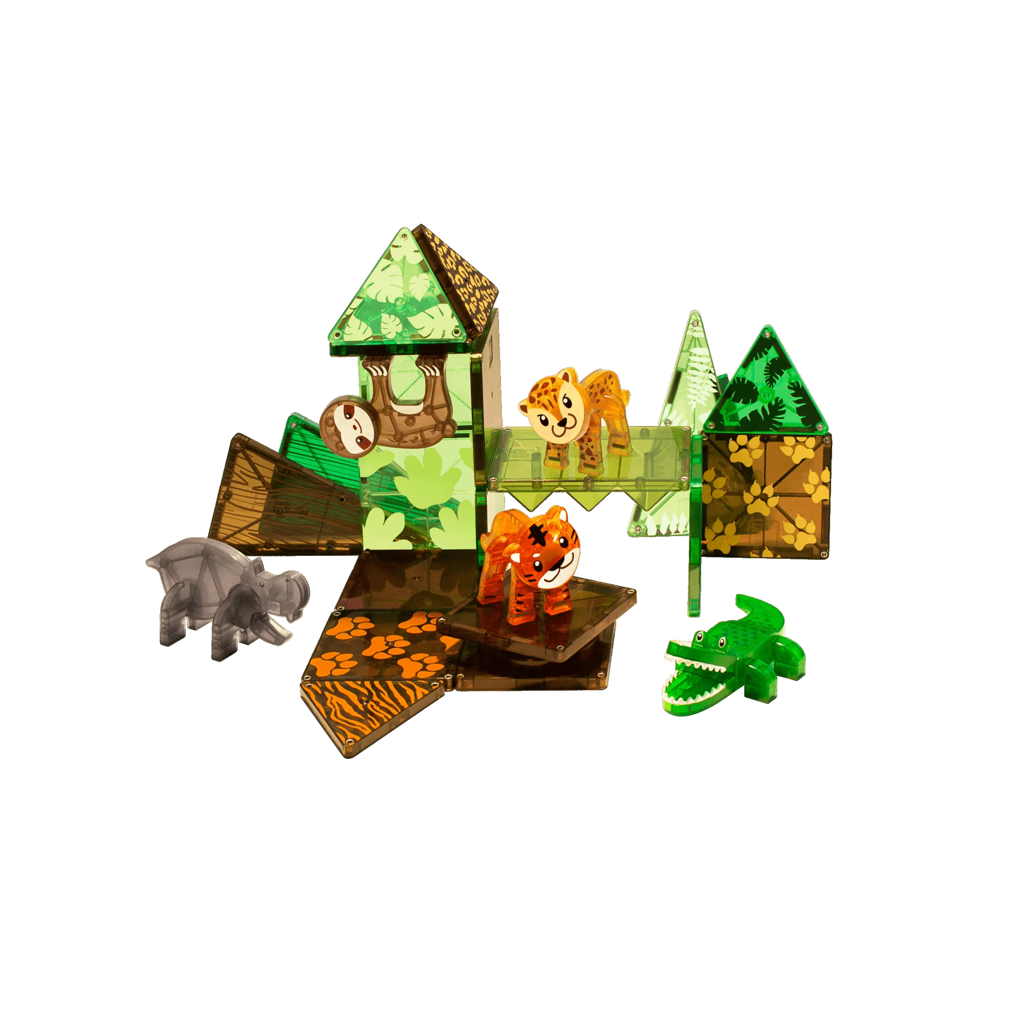 MAGNA-TILES Jungle Animals 25 Piece Set