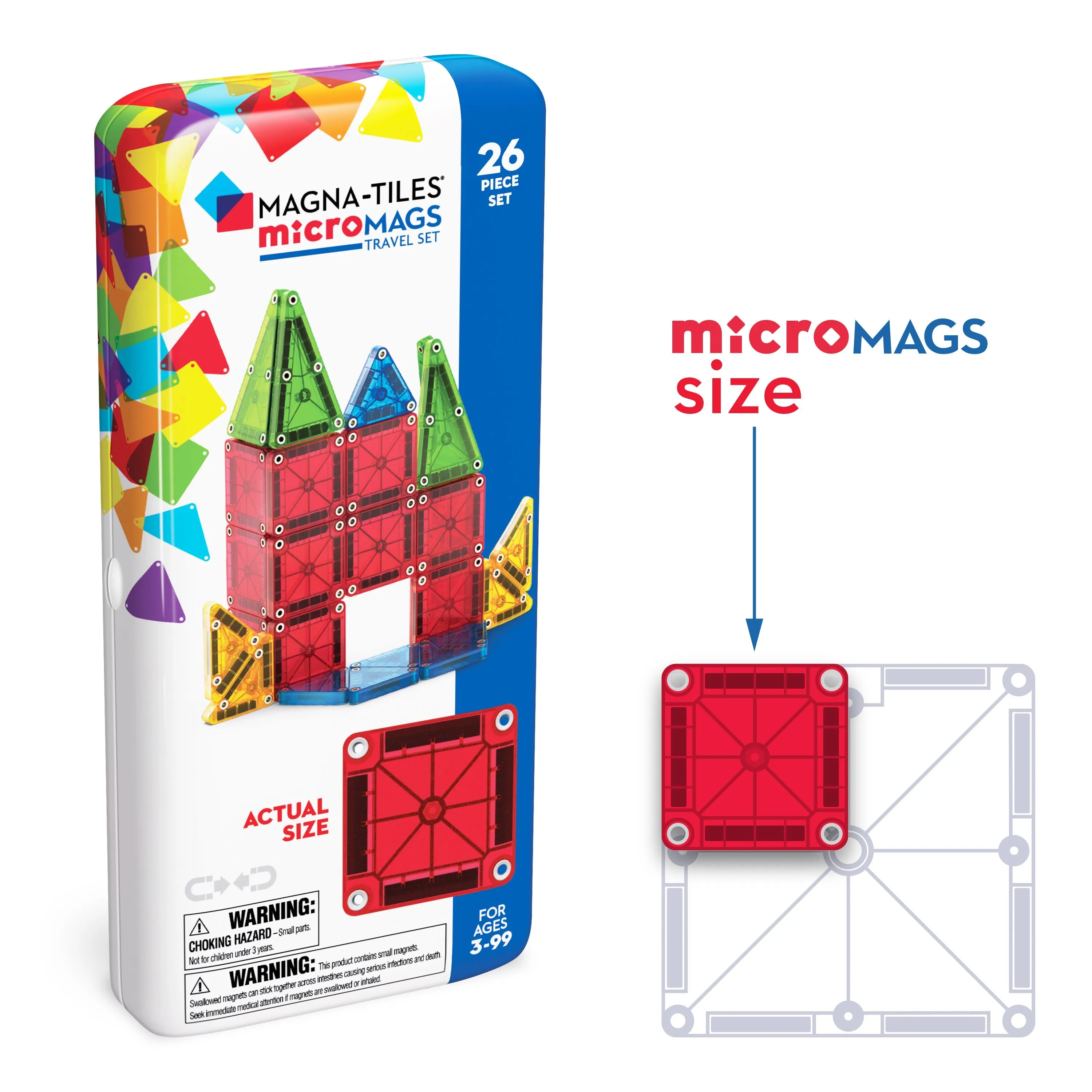 MAGNA-TILES Micromags Travel Set
