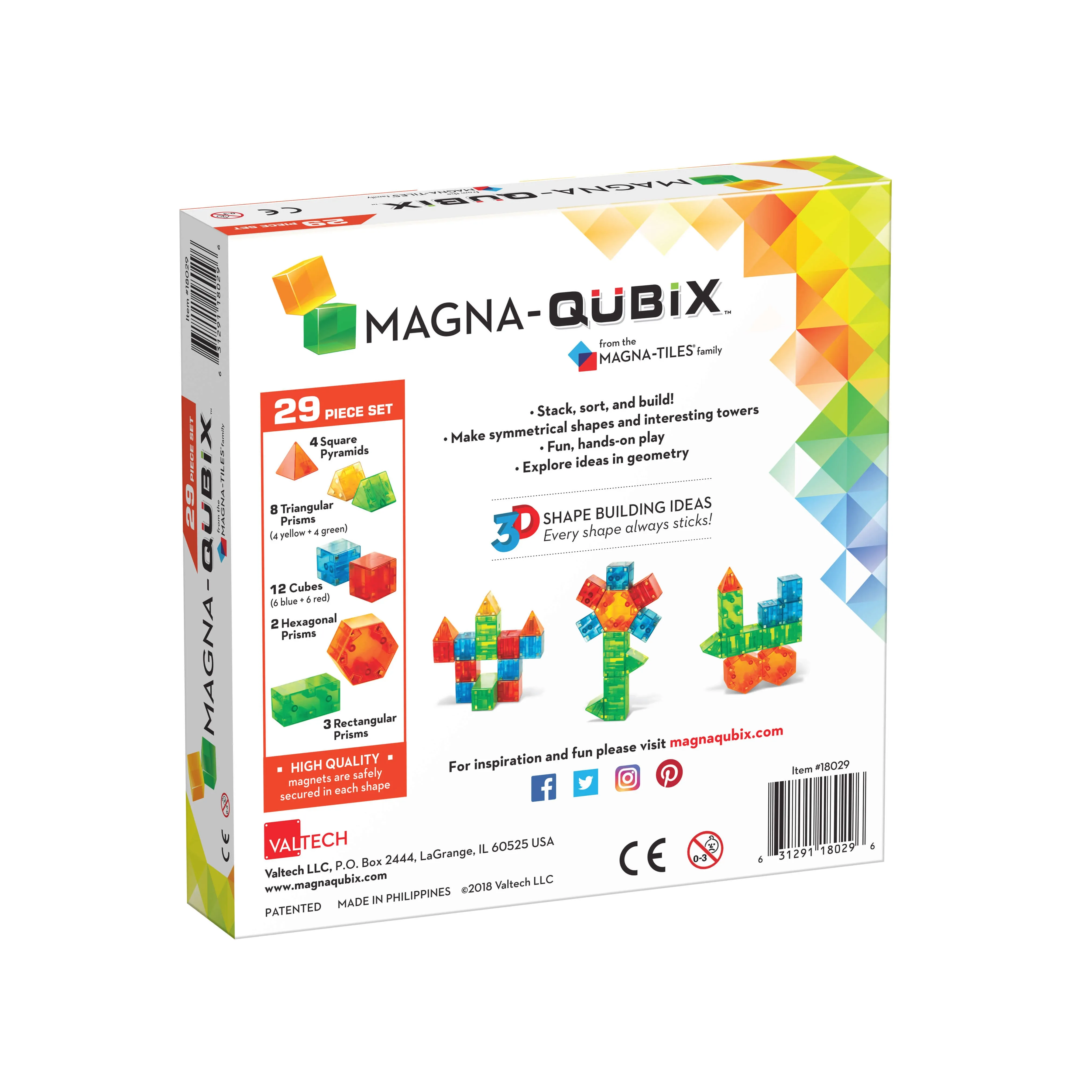 MAGNA-TILES Qubix 29-Piece Set