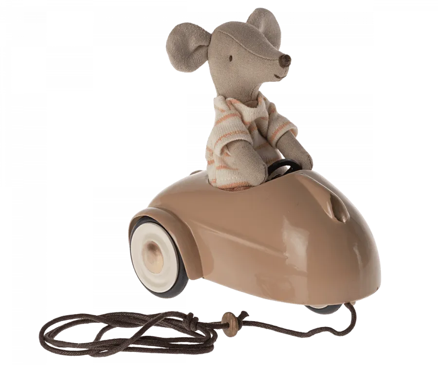 Maileg Car Mouse Dark Powder: RETIRED LAST CHANCE