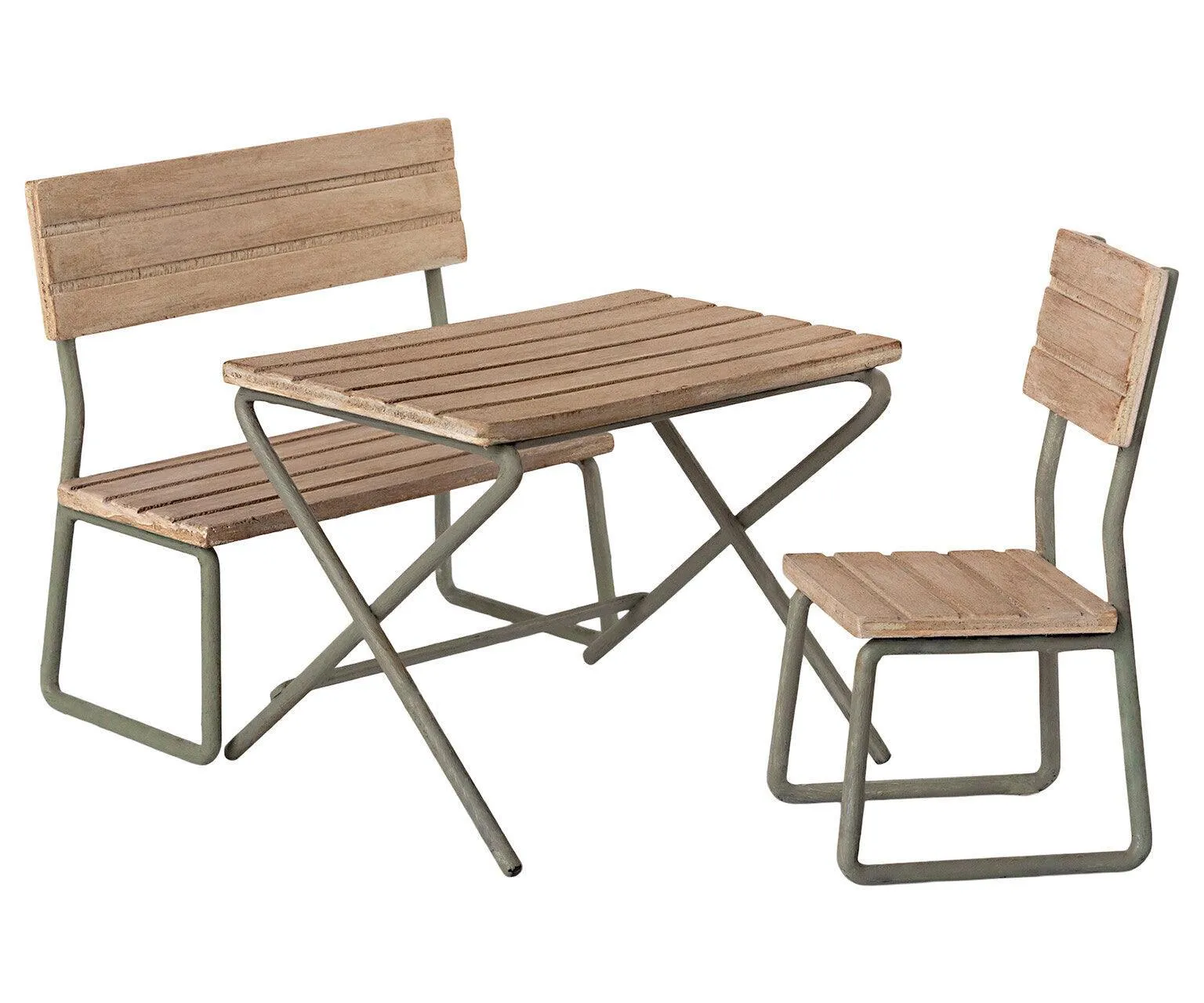 Maileg Garden Table and Chairs Bunny/Teddy 1/6: BACK IN STOCK