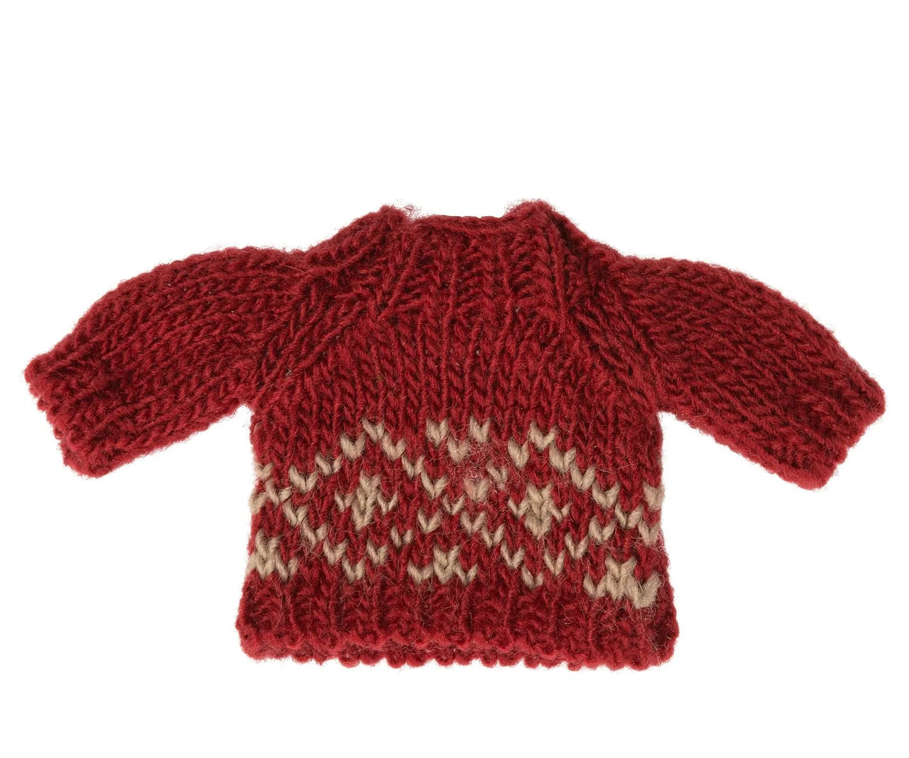 Maileg Knitted Red Sweater Jumper for Mum/Dad Mouse RETIRED LAST CHANCE