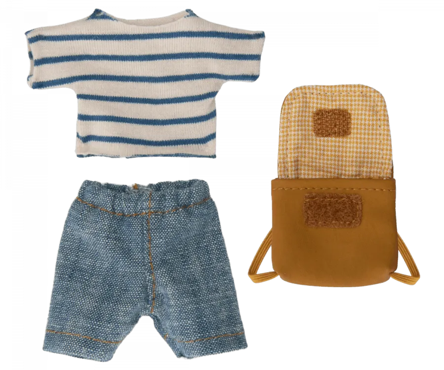 Maileg Mouse Brother Clothes, Inc Bag Tricycle Mouse: BACK IN STOCK