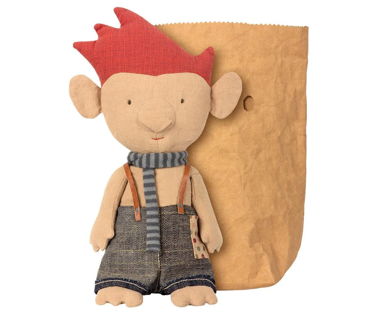 Maileg Trolls with Blue Scarf