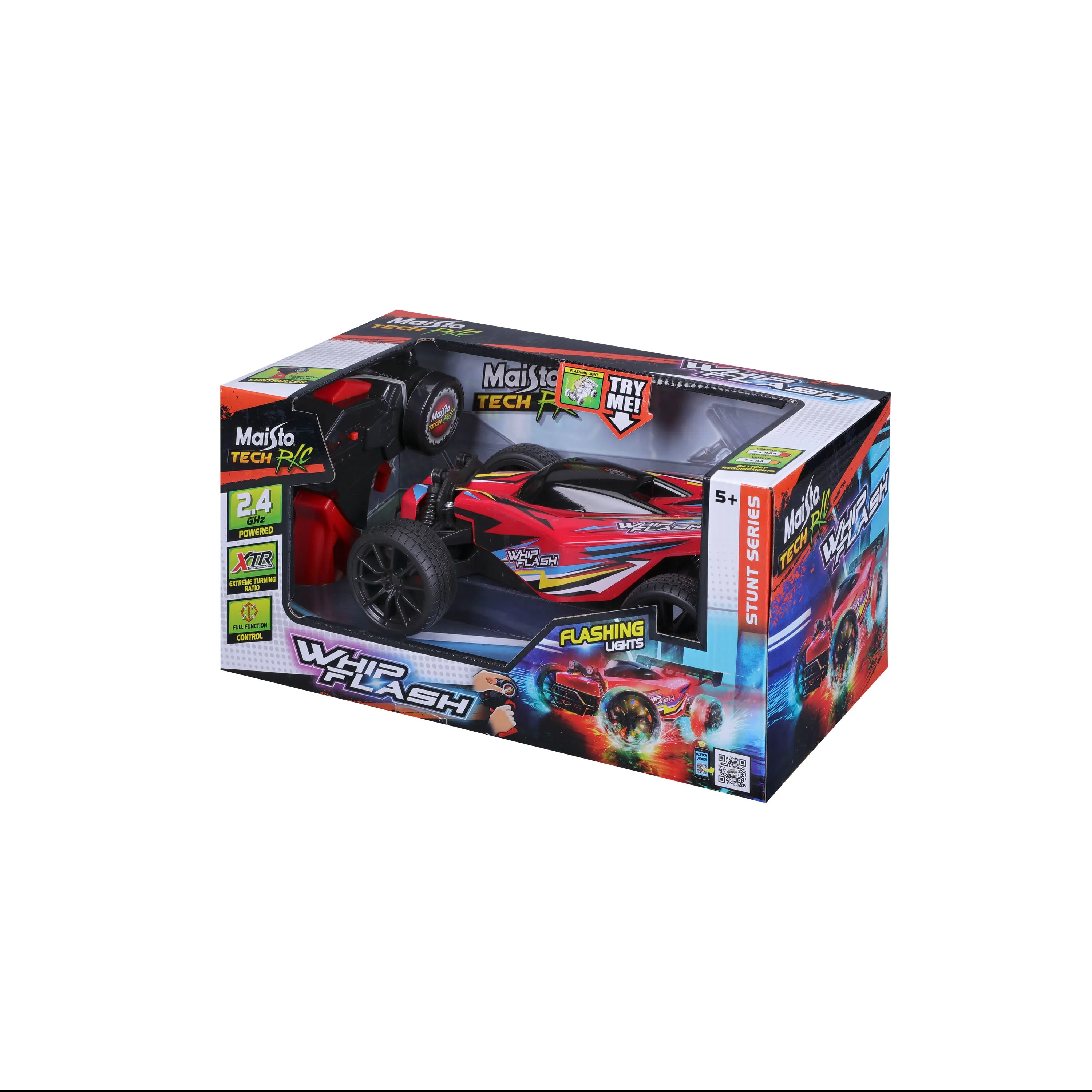 Maisto Tech RC Whip Flash Buggy Light Up 2.4G - Red