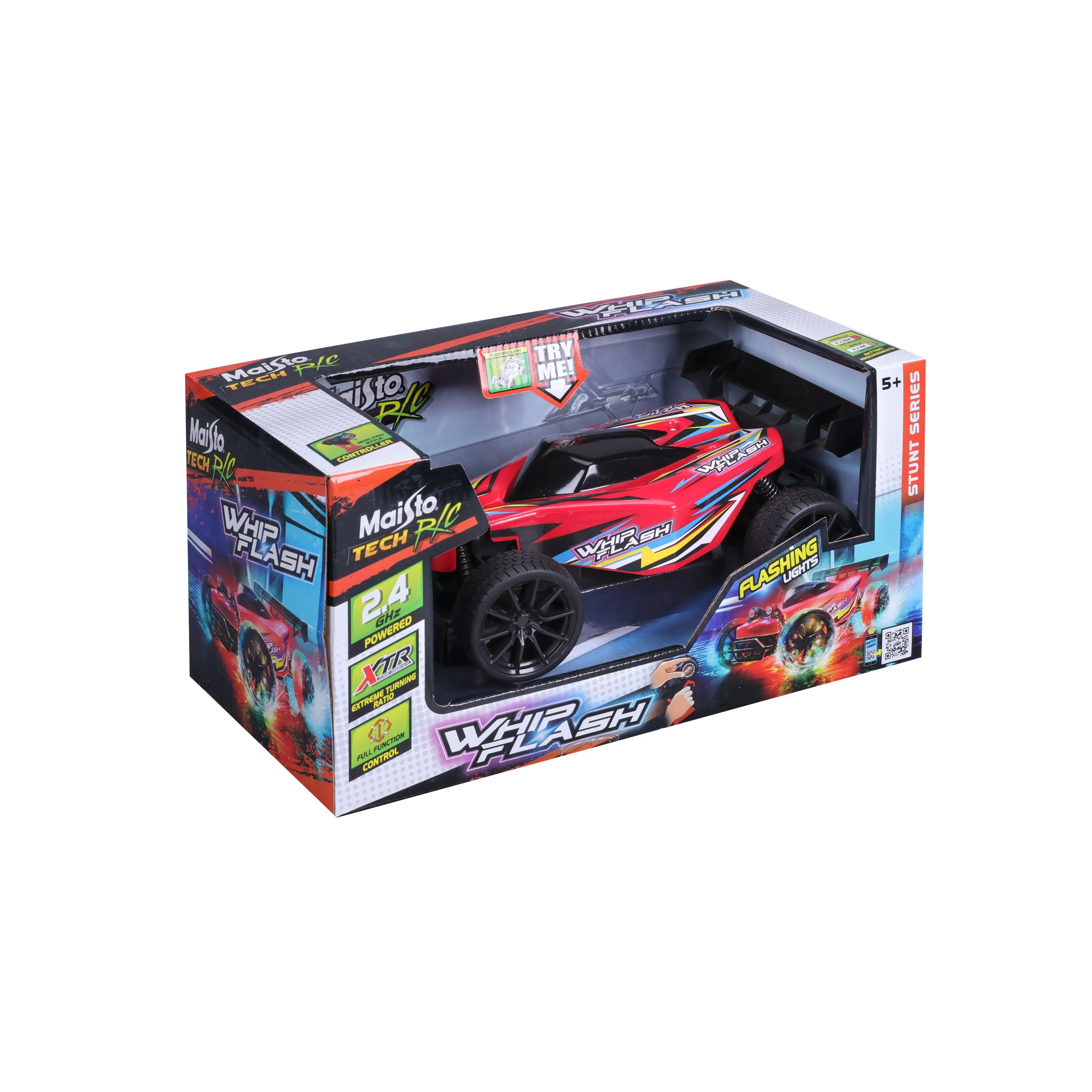 Maisto Tech RC Whip Flash Buggy Light Up 2.4G - Red