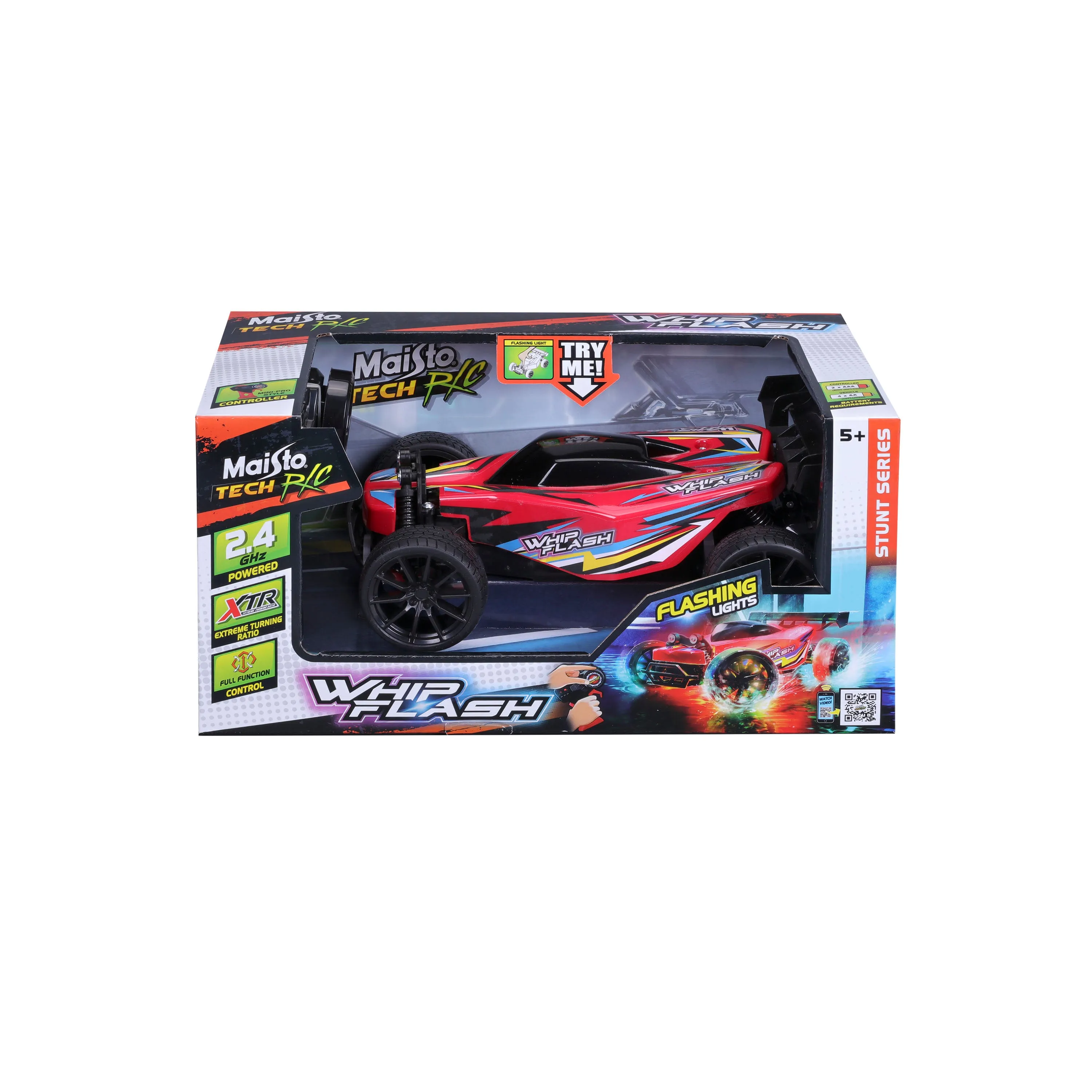 Maisto Tech RC Whip Flash Buggy Light Up 2.4G - Red