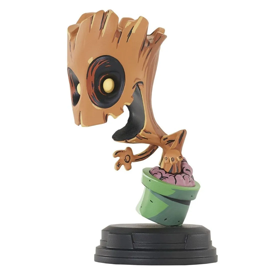 Marvel Animated-Style Groot In Pot Resin Statue By Diamond Gallery