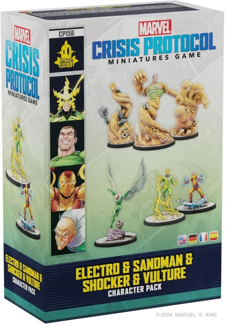 Marvel Crisis Protocol Miniatures Game Electro & Sandman & Shocker & Vulture