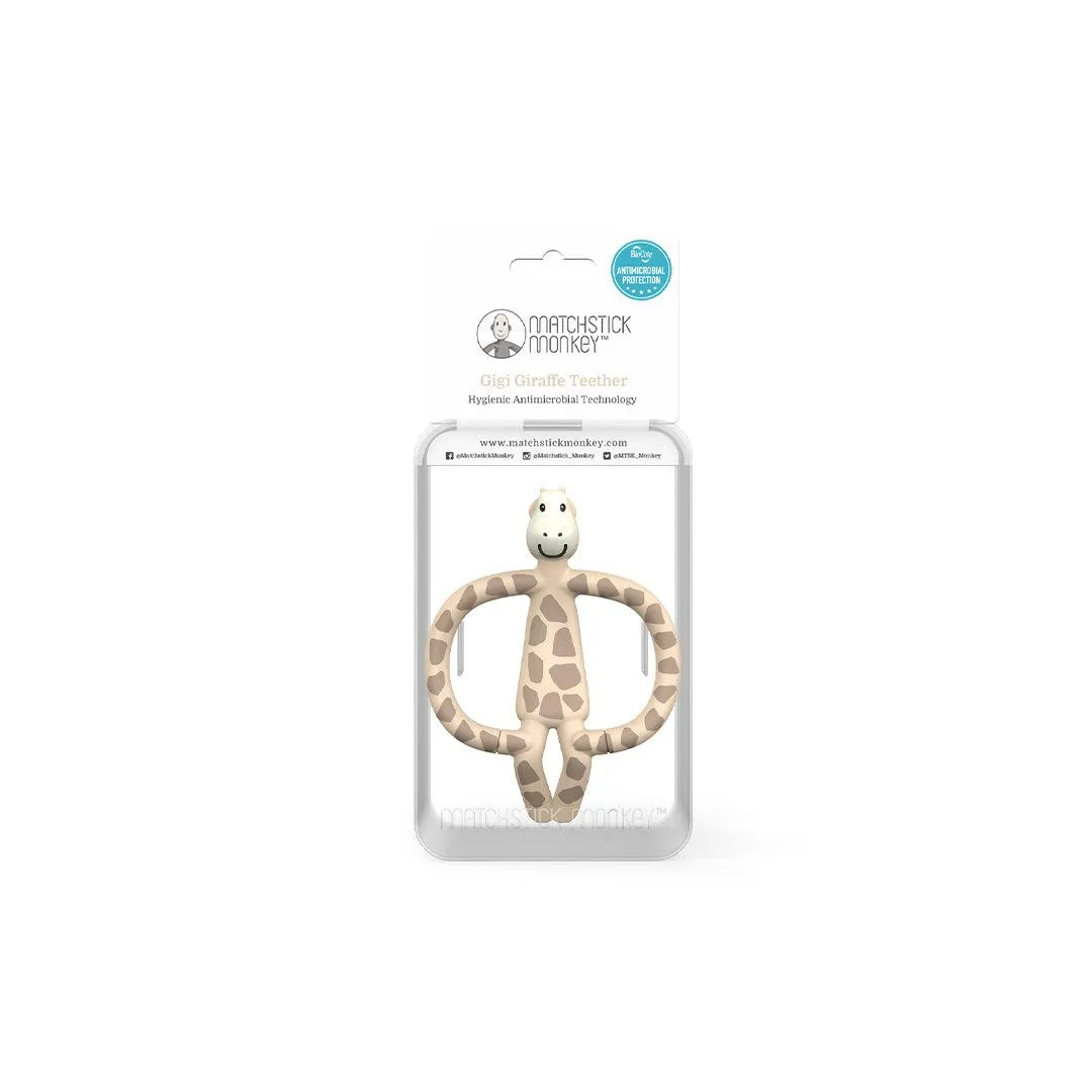 Matchstick Monkey Animal Teether - Gigi Giraffe