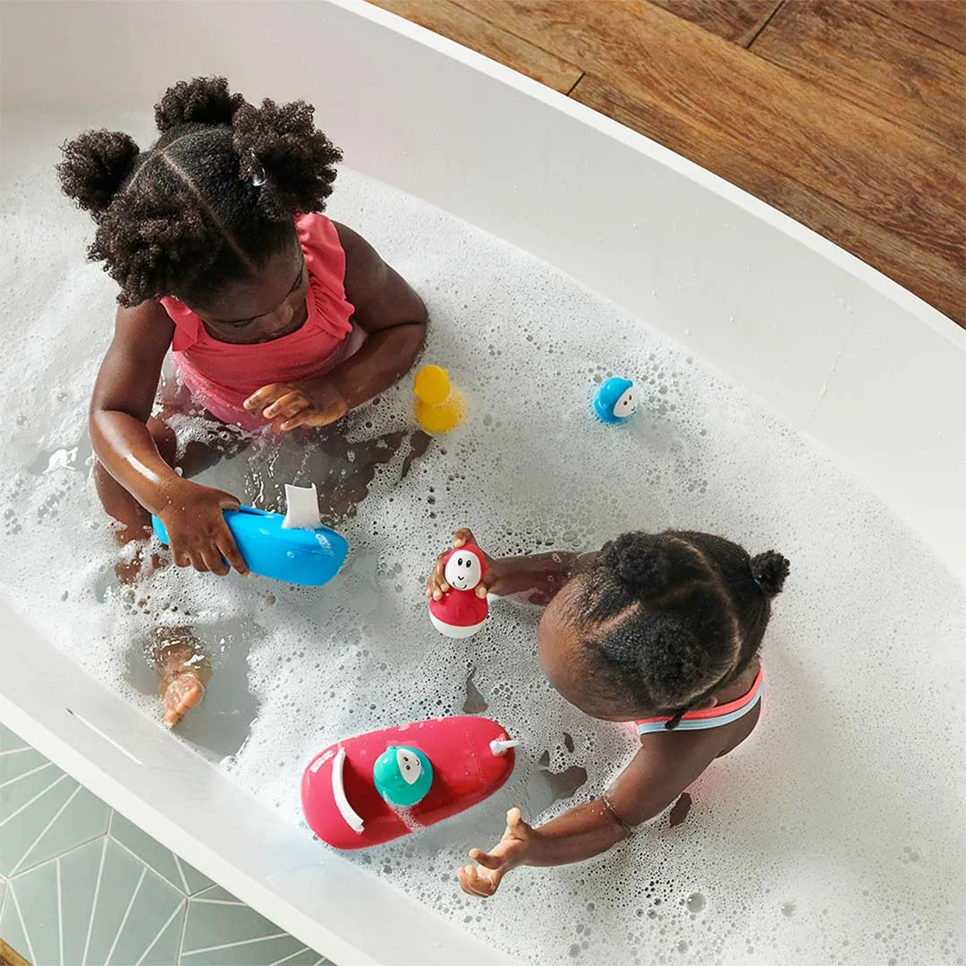 MatchStick Monkey Bathtime Boat Set - Blue