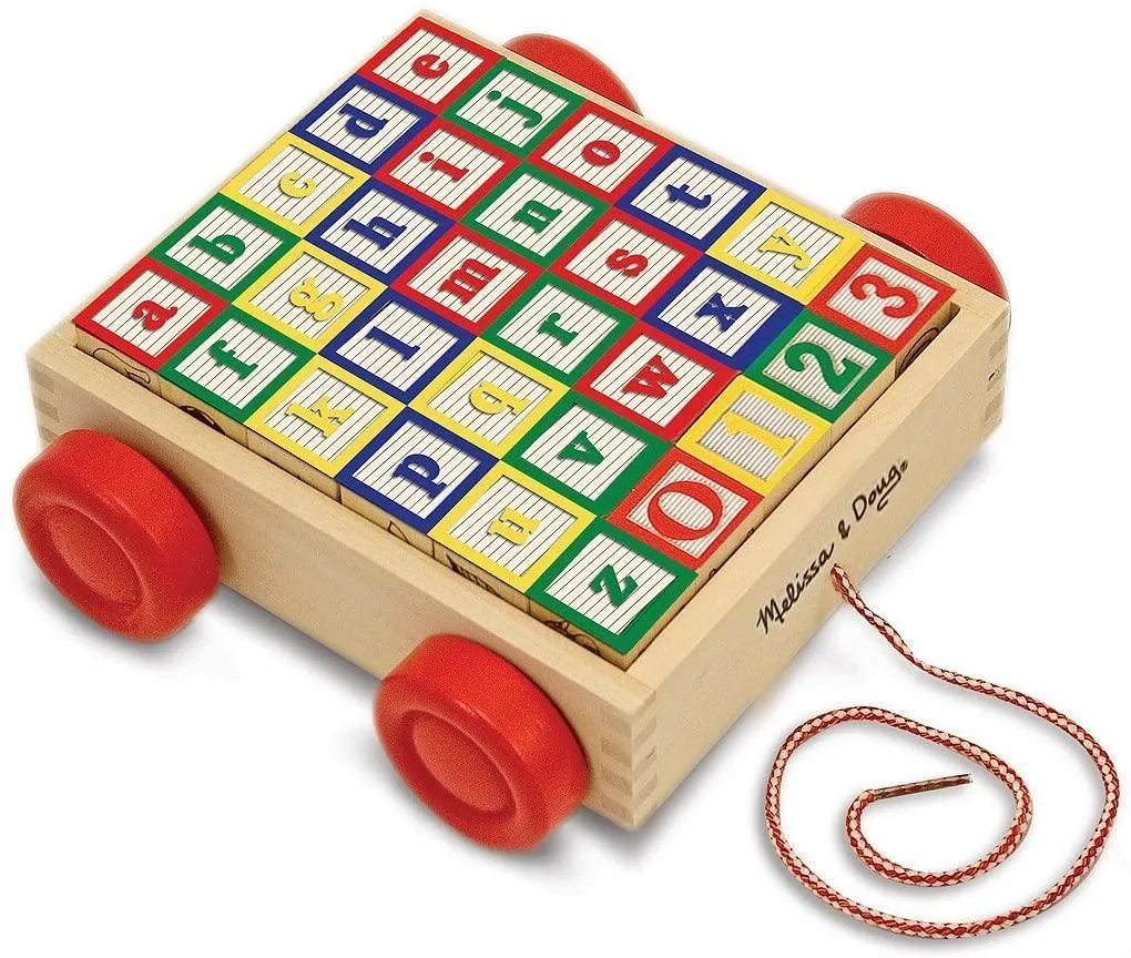 Melissa & Doug 11169 Classic ABC Block Cart