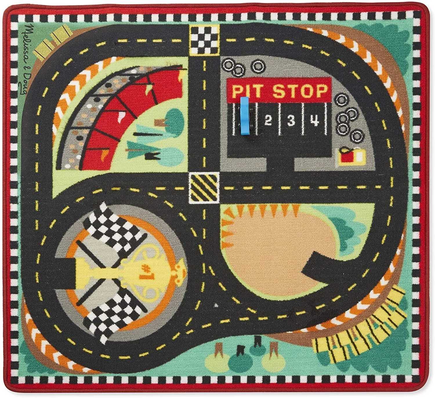Melissa & Doug 19401 Around The Race Track Rug