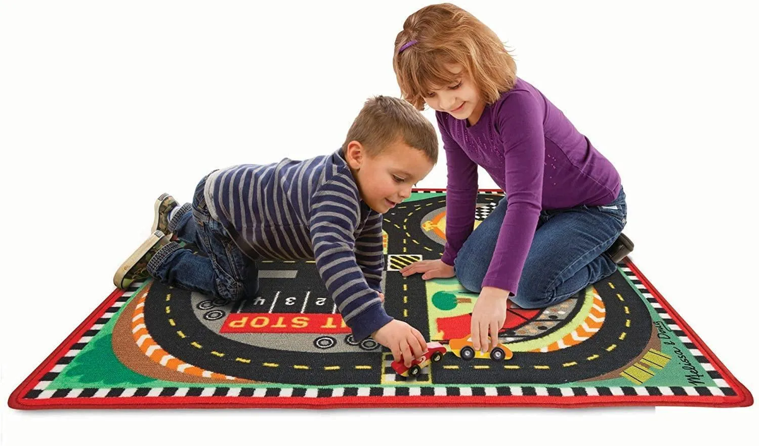 Melissa & Doug 19401 Around The Race Track Rug