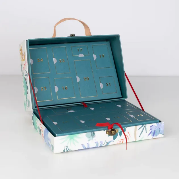 Meri Meri Christmas | Advent Calender | Wooden Dinosaur in Suitcase