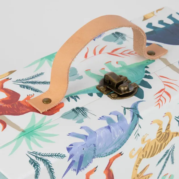 Meri Meri Christmas | Advent Calender | Wooden Dinosaur in Suitcase
