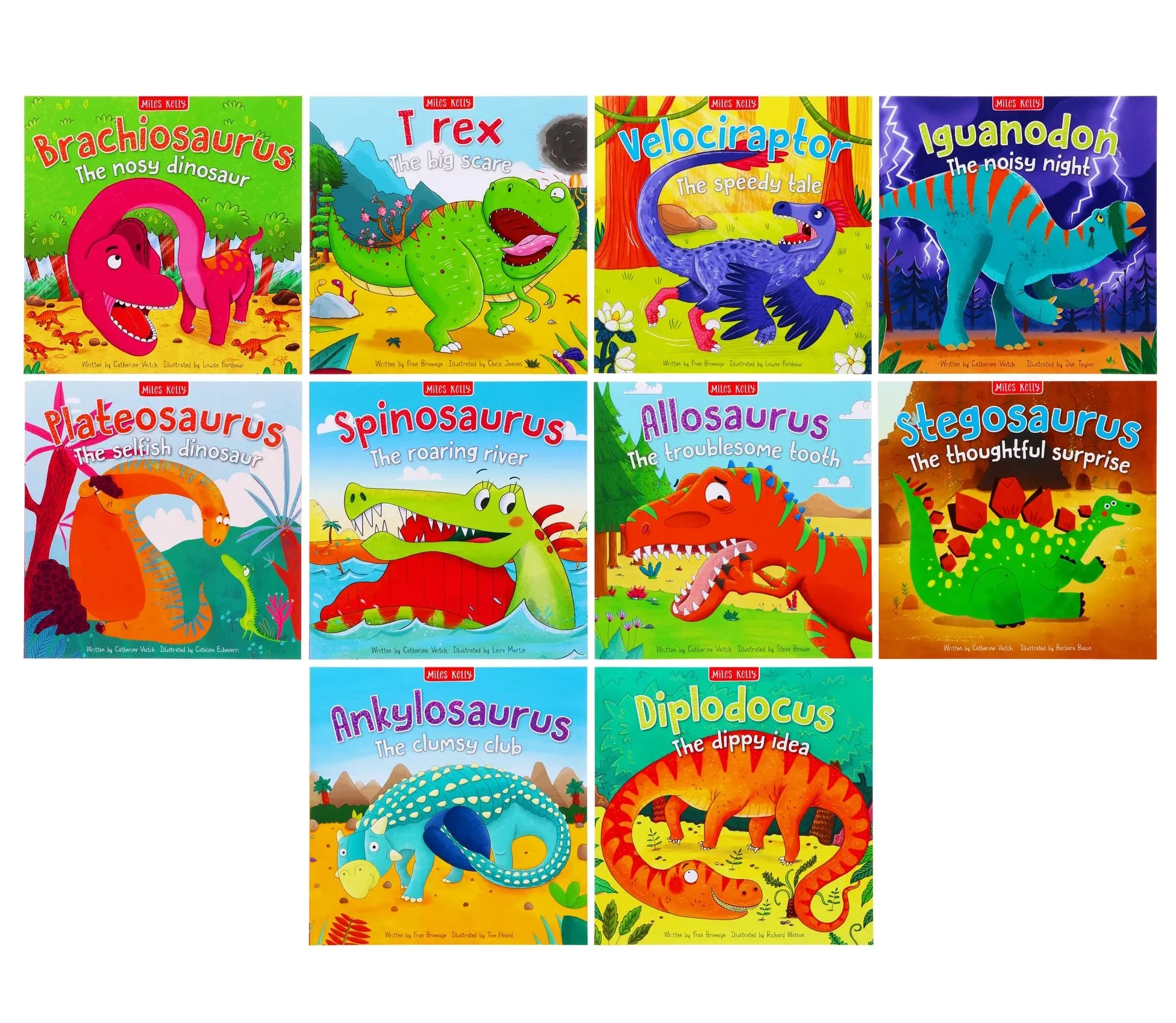 Miles Kelly Dinosaur Adventures Paperback Book Assortment
