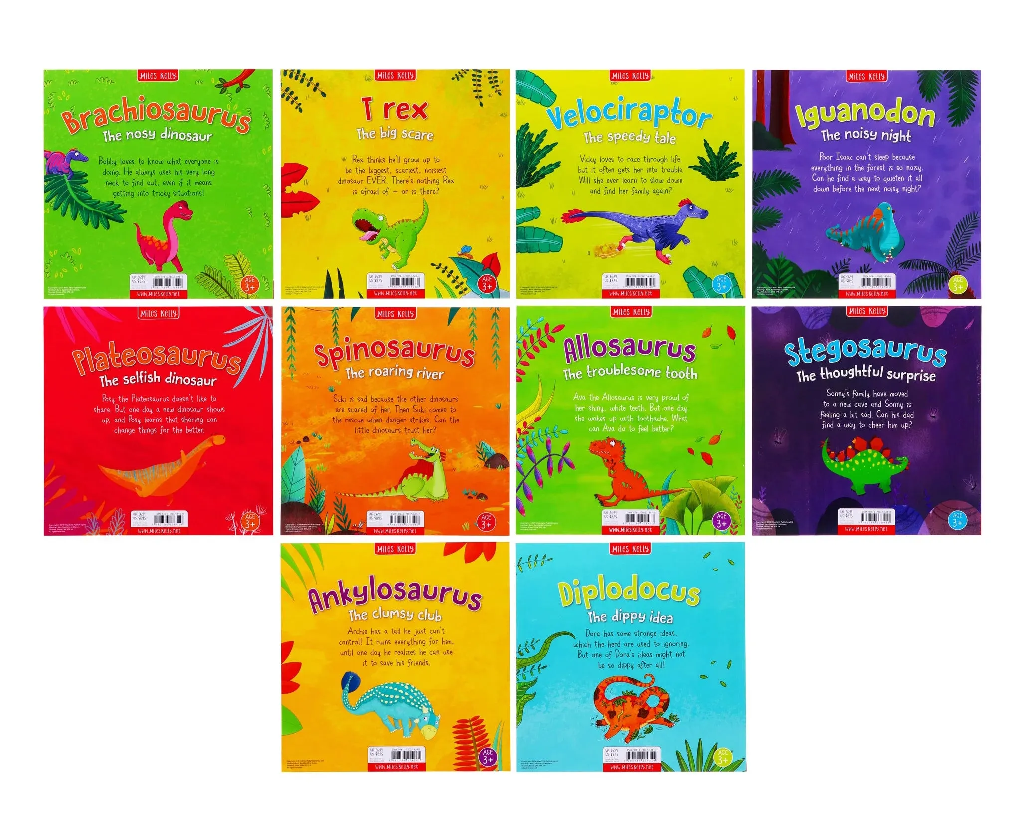 Miles Kelly Dinosaur Adventures Paperback Book Assortment
