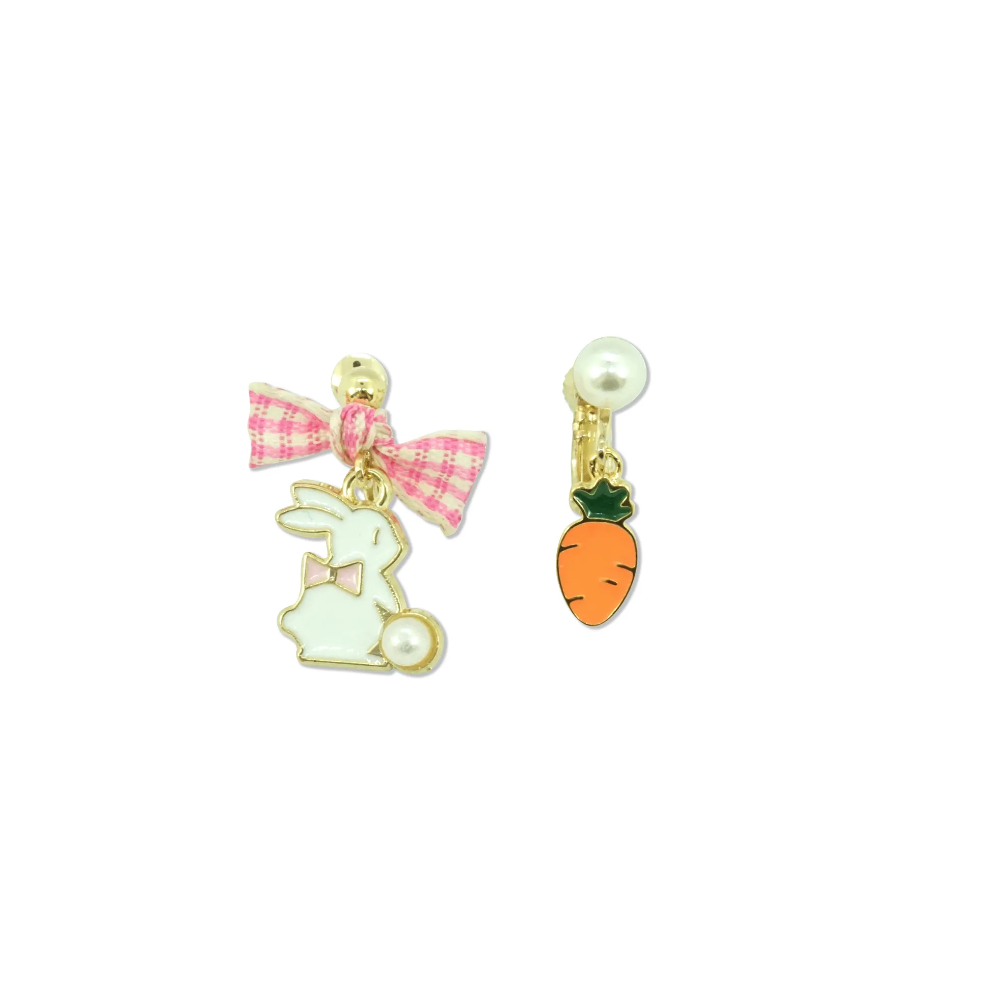 Milk x Soda Earrings | Mrs Bunny   Carrot Clip Ons