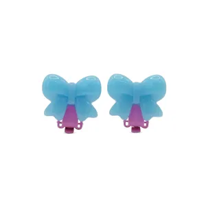 Milk x Soda Earrings | Ribbon Bows Blue