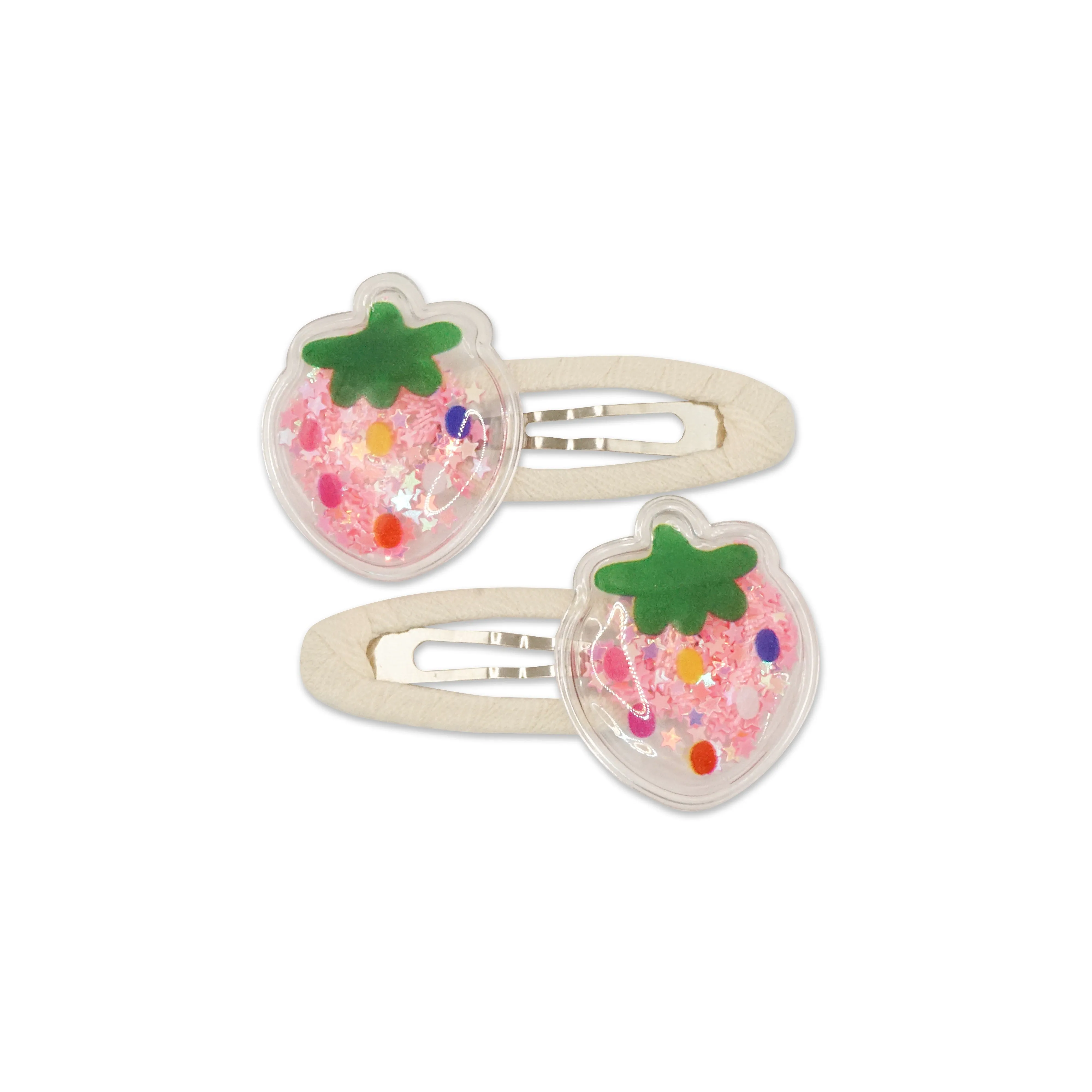 Milk x Soda Hair Clip | Sparkly Fruit Strawberry