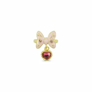 Milk x Soda Ring | Ribbon Heart