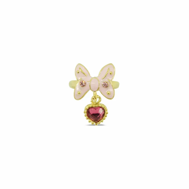 Milk x Soda Ring | Ribbon Heart