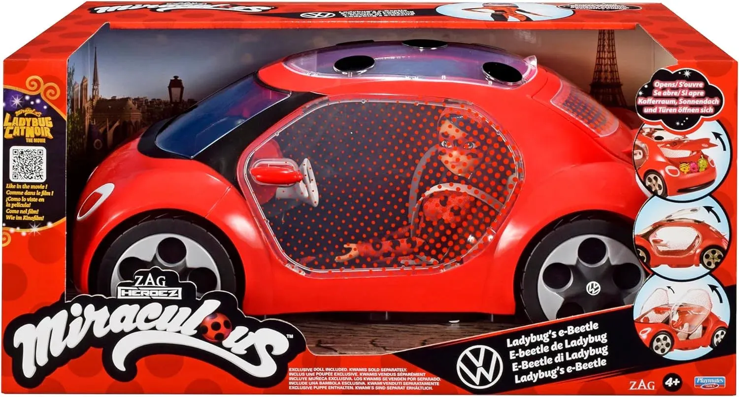 Miraculous Ladybug E-Beetle Car With Fashion Doll