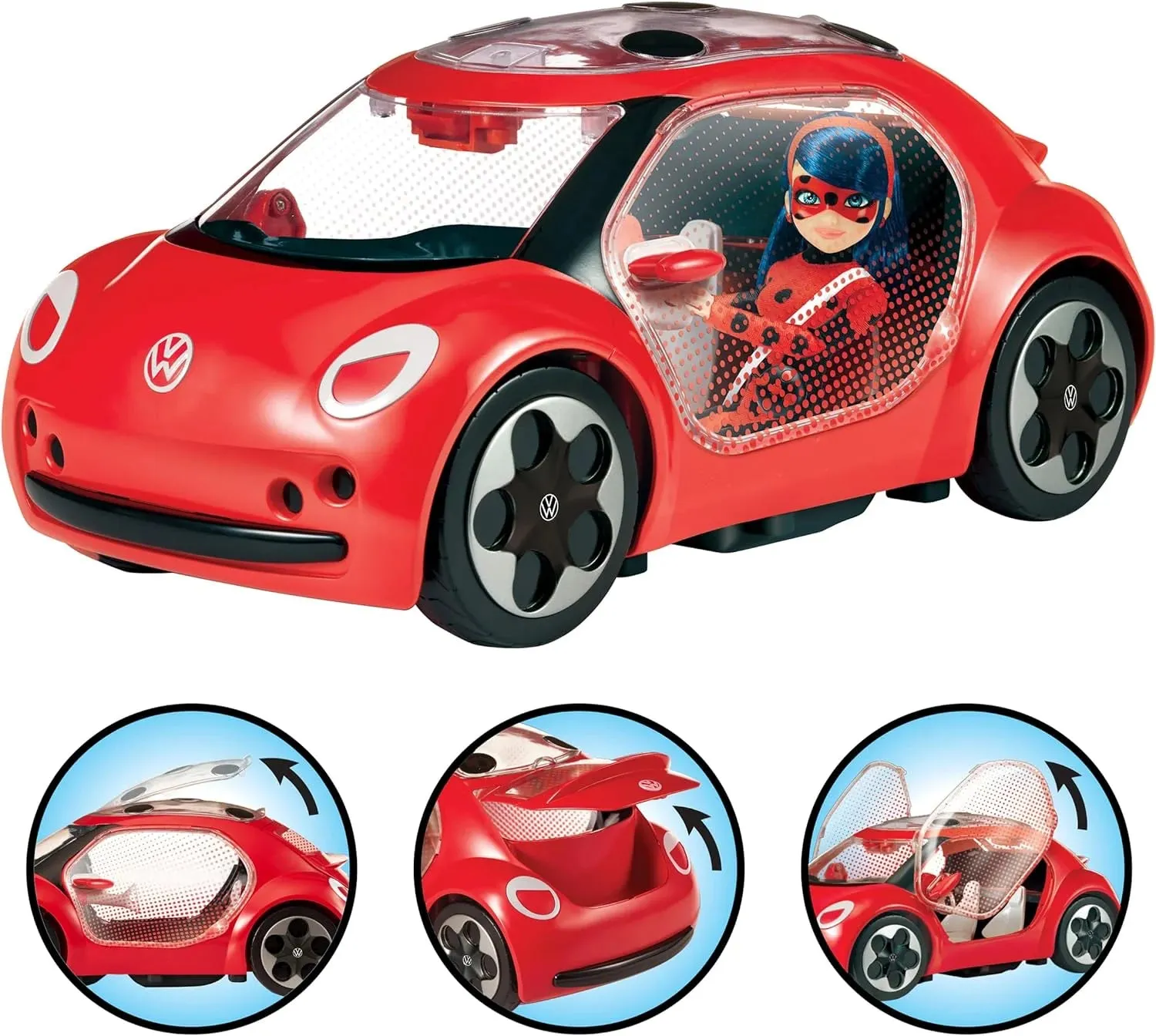 Miraculous Ladybug E-Beetle Car With Fashion Doll