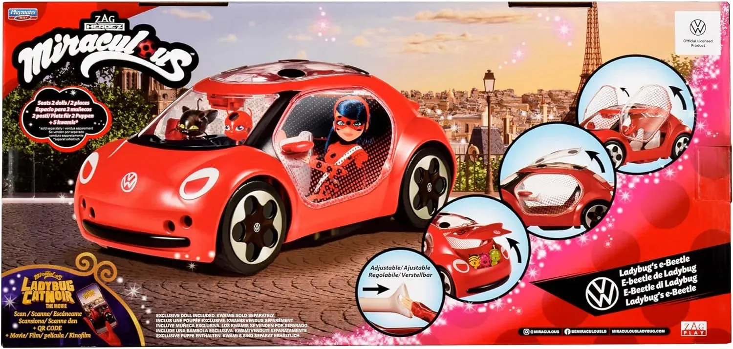 Miraculous Ladybug E-Beetle Car With Fashion Doll