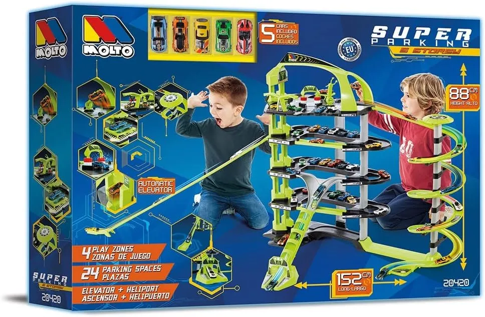 MOLTO Super Parking Garage 5-storey Playset