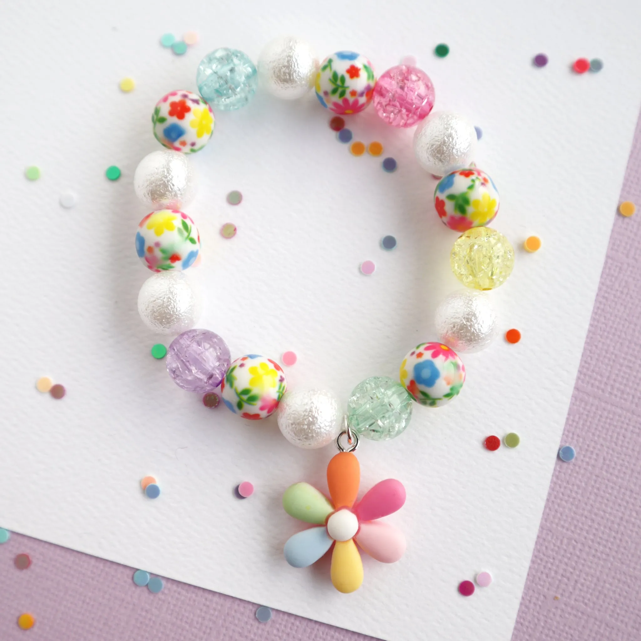 Mon Coco Bracelet | Rainbow Petal