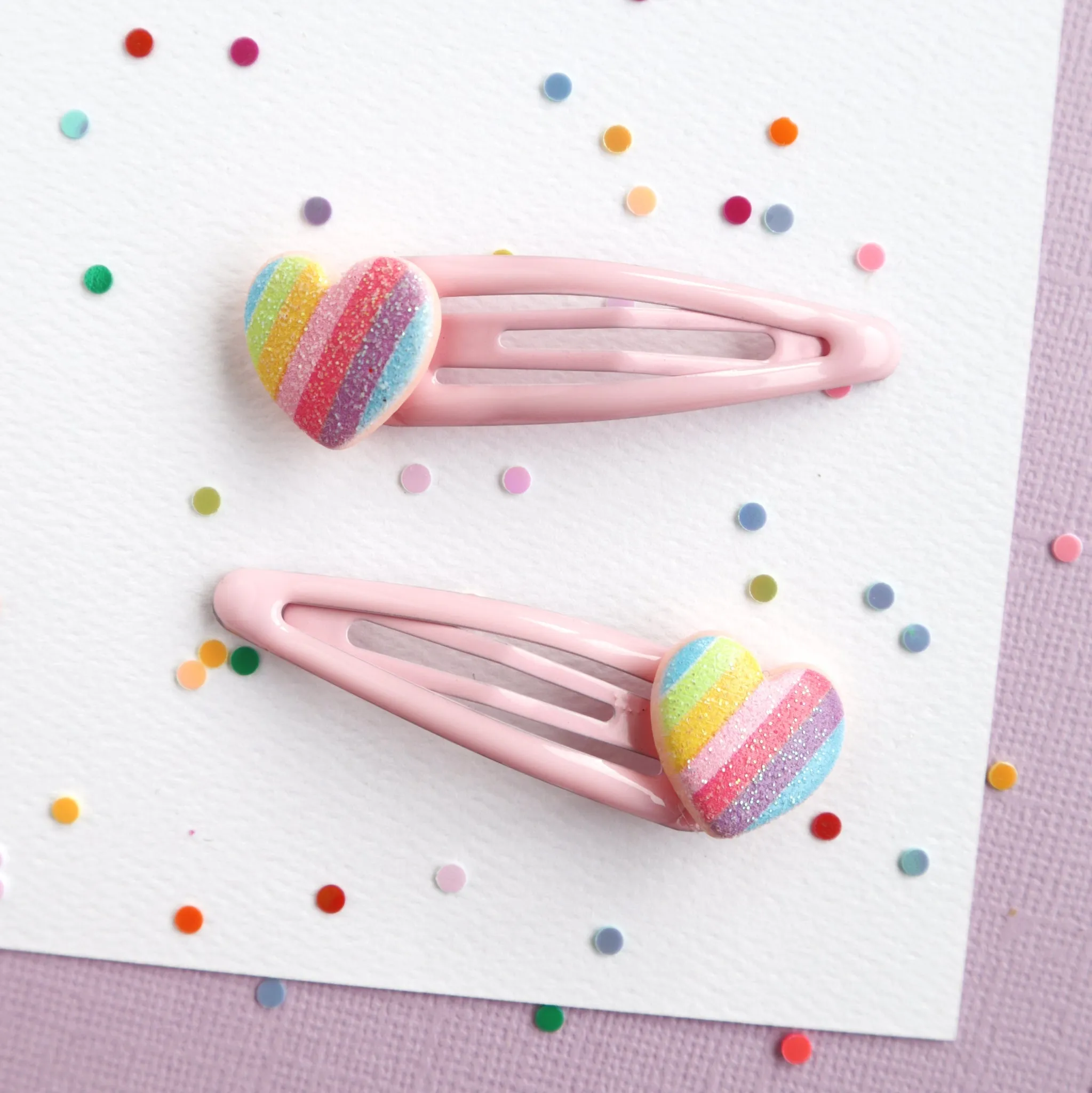 Mon Coco Hair Clip Set | Candy Heart